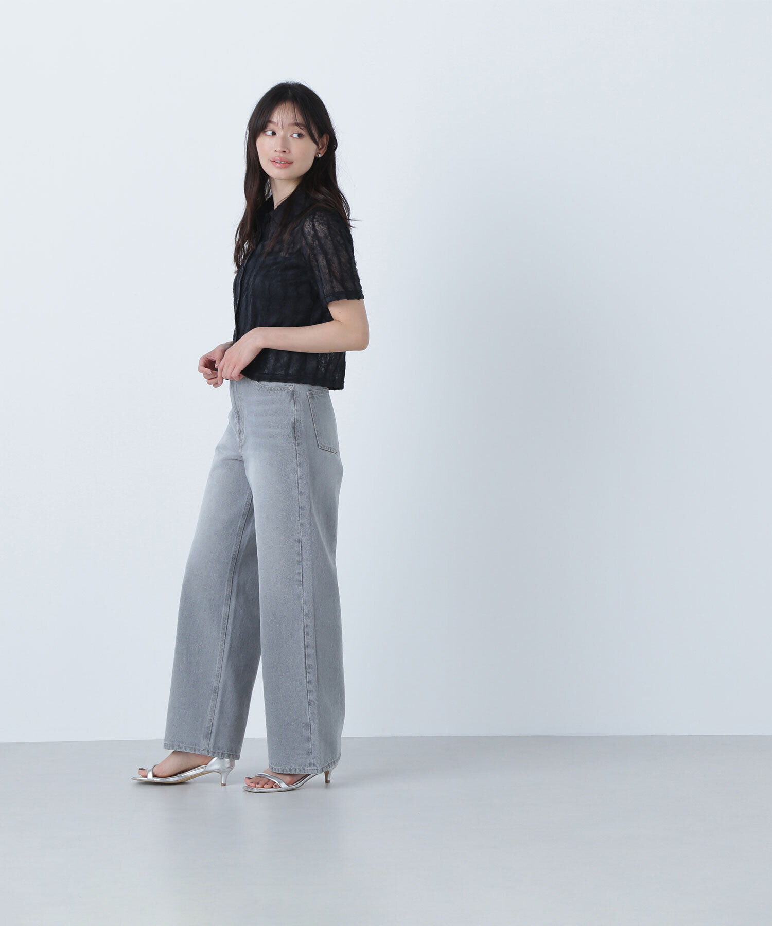  「クロップドレースシャツ」|シャツ・ブラウス|