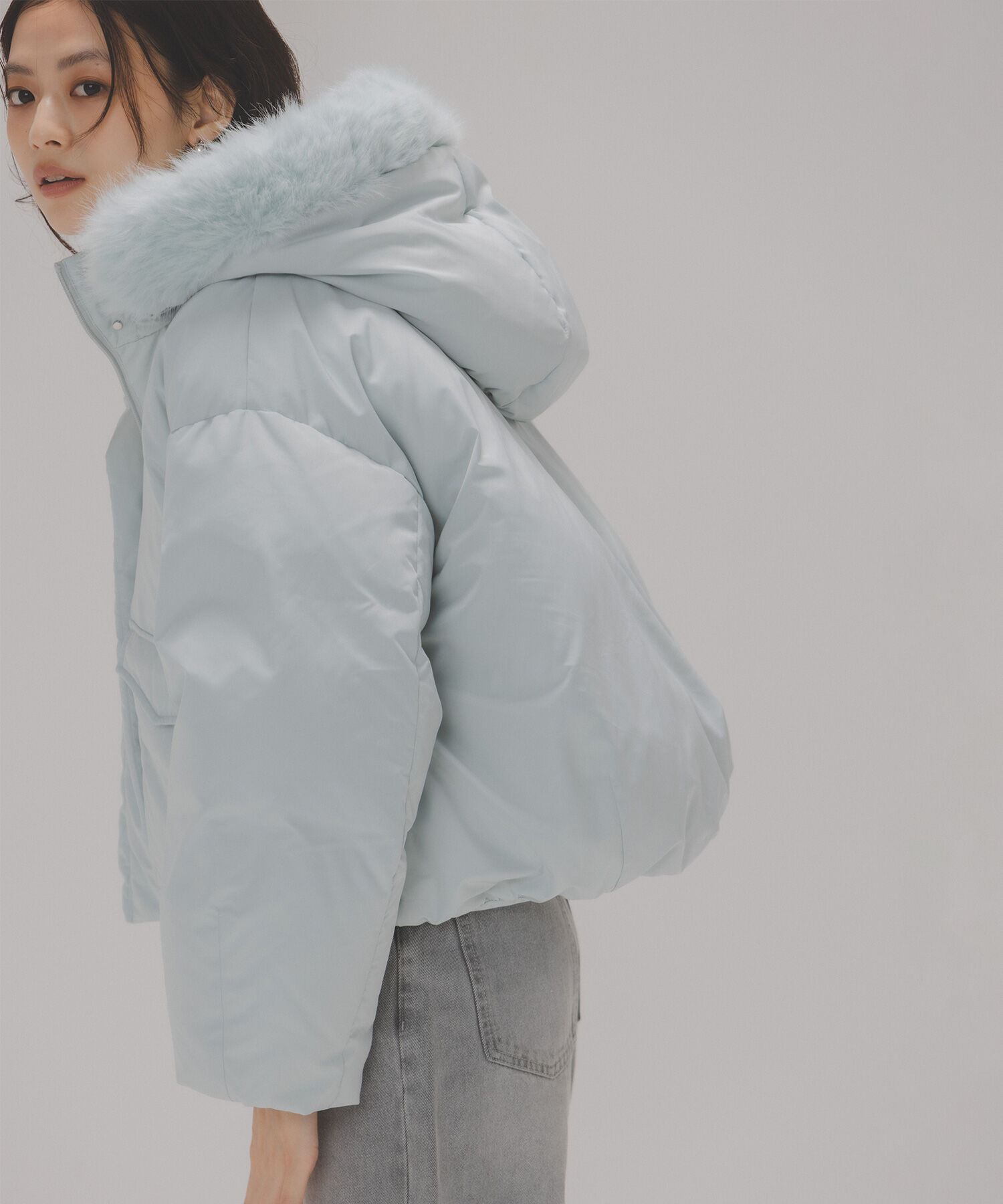  「フードファーショートダウン」|ブルゾン・スタジャン|