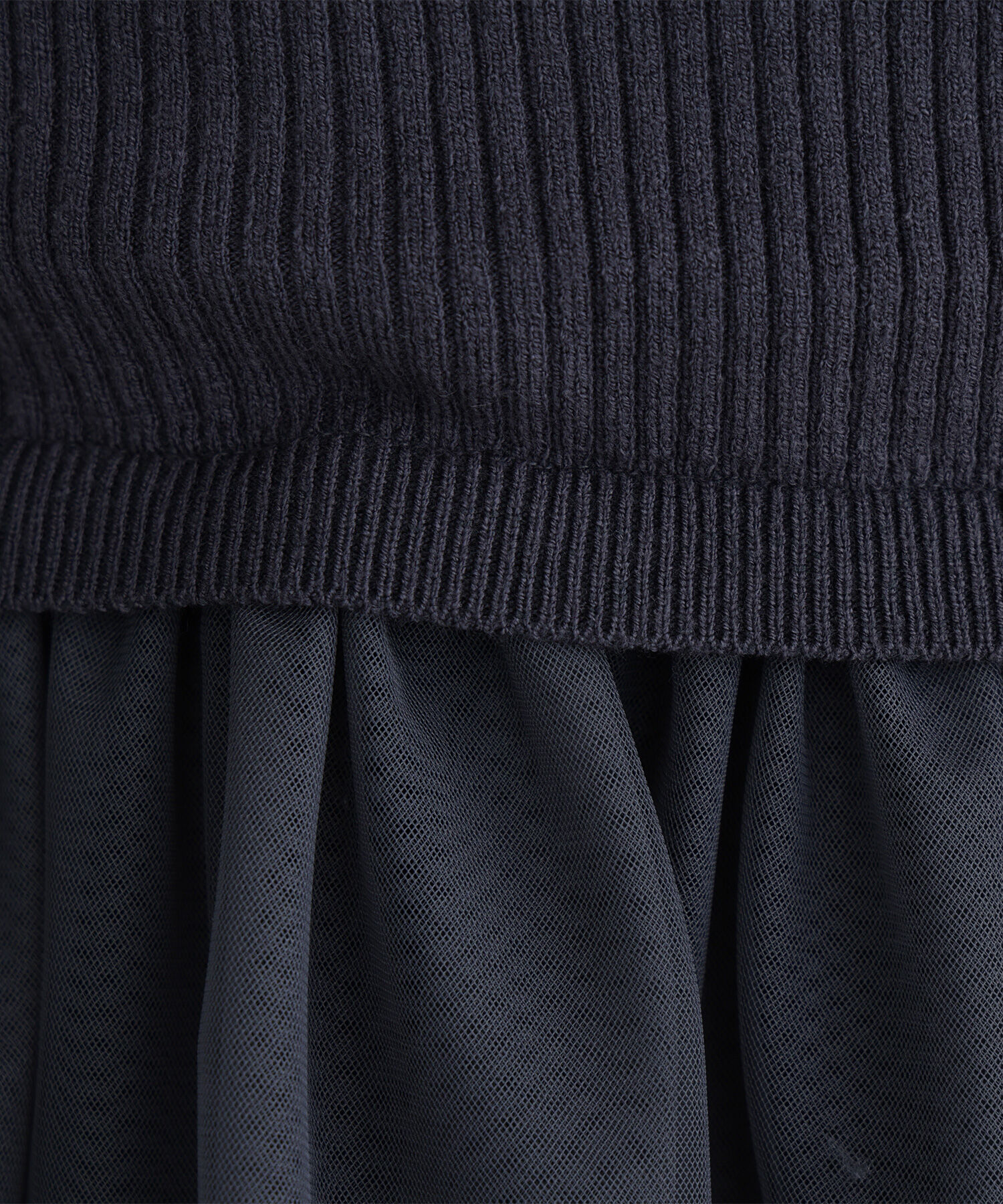  「チュールペプラムニットアンサンブル」|ニット・セーター|