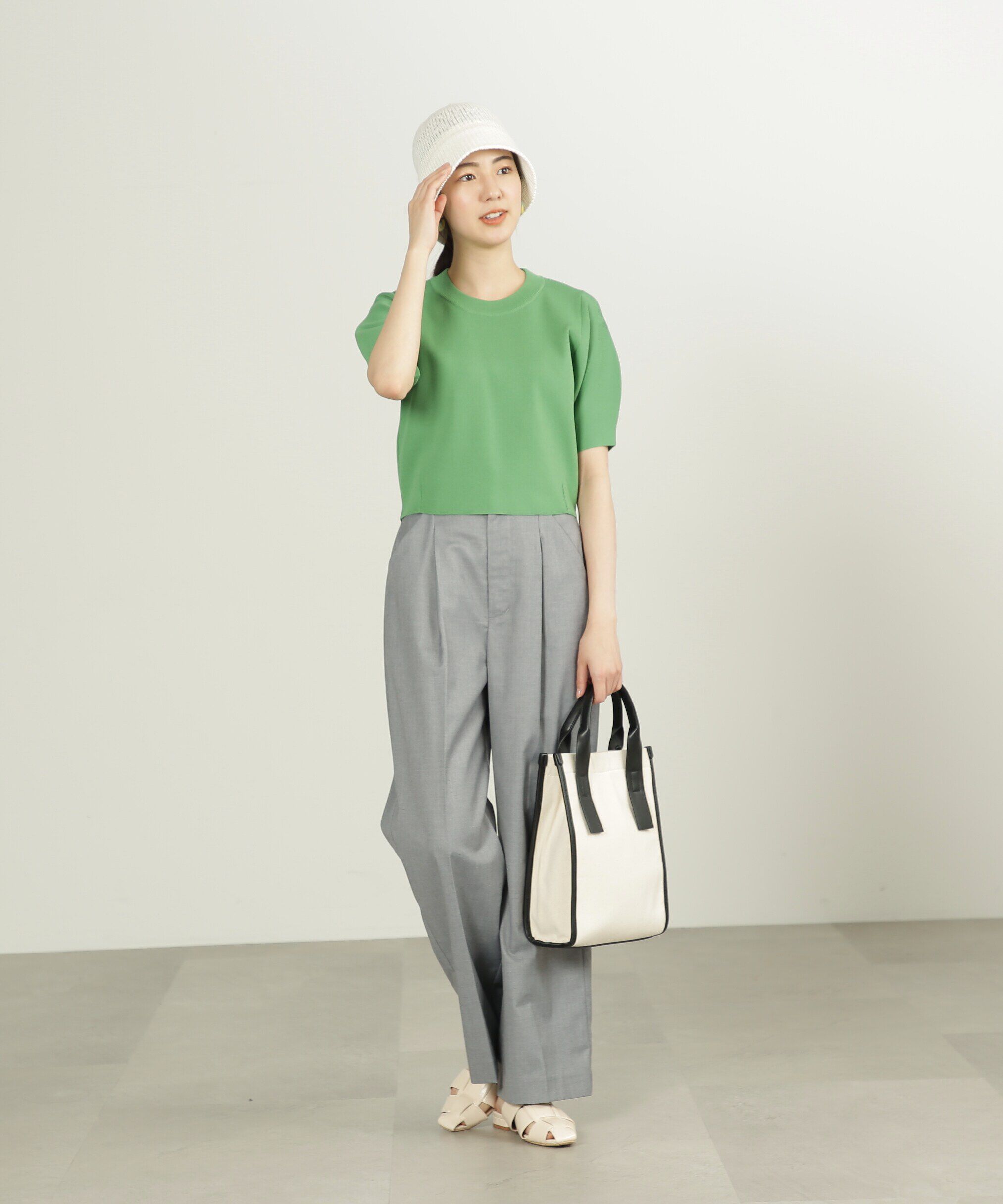  「[低身長サイズ/Sシリーズ]ストレートワイドタックパンツ」|その他|