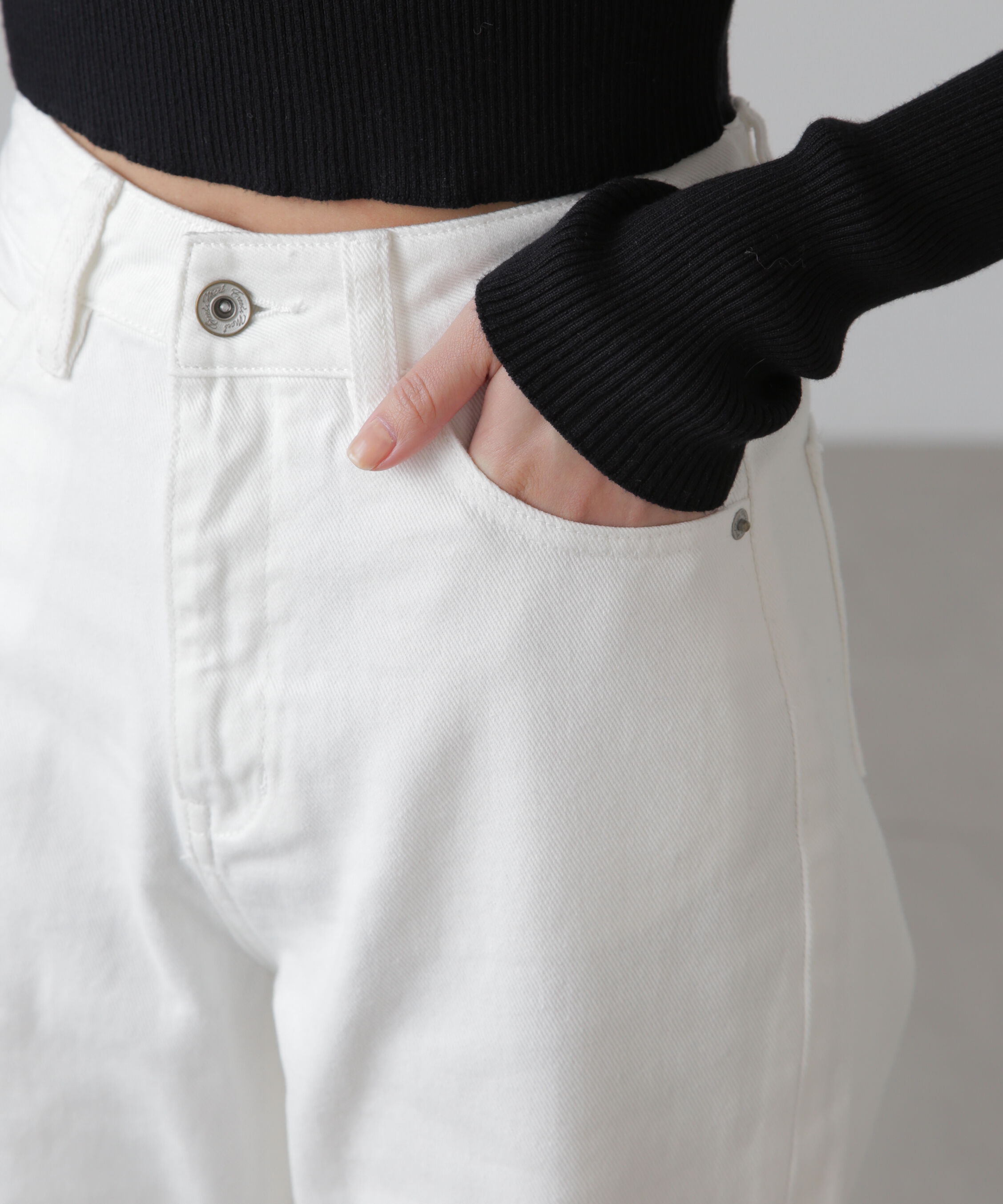  「[低身長サイズ/Sシリーズ]ベーシックワイドデニムパンツ」|その他|