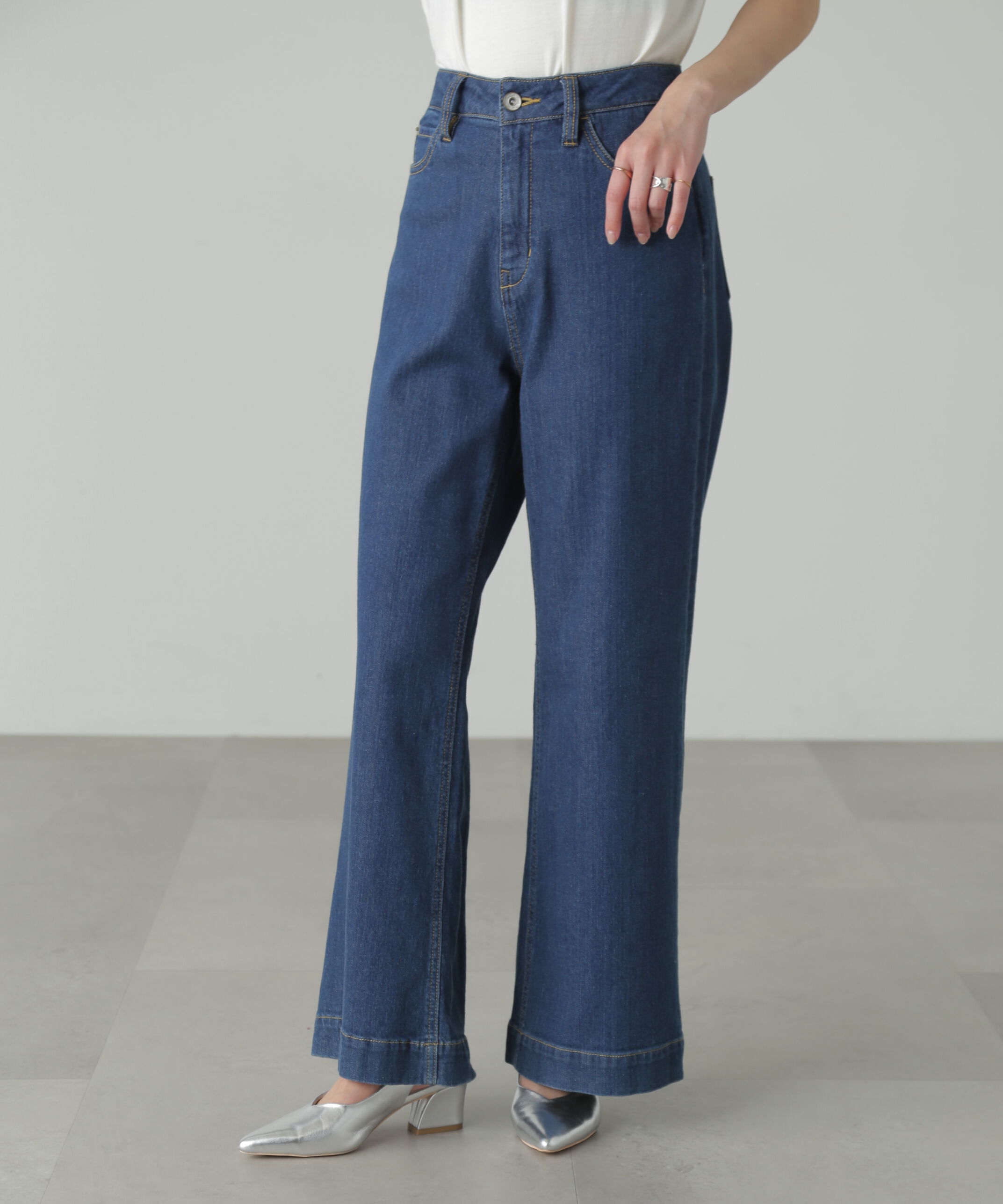  「[低身長サイズ/Sシリーズ]ベーシックワイドデニムパンツ」|その他|