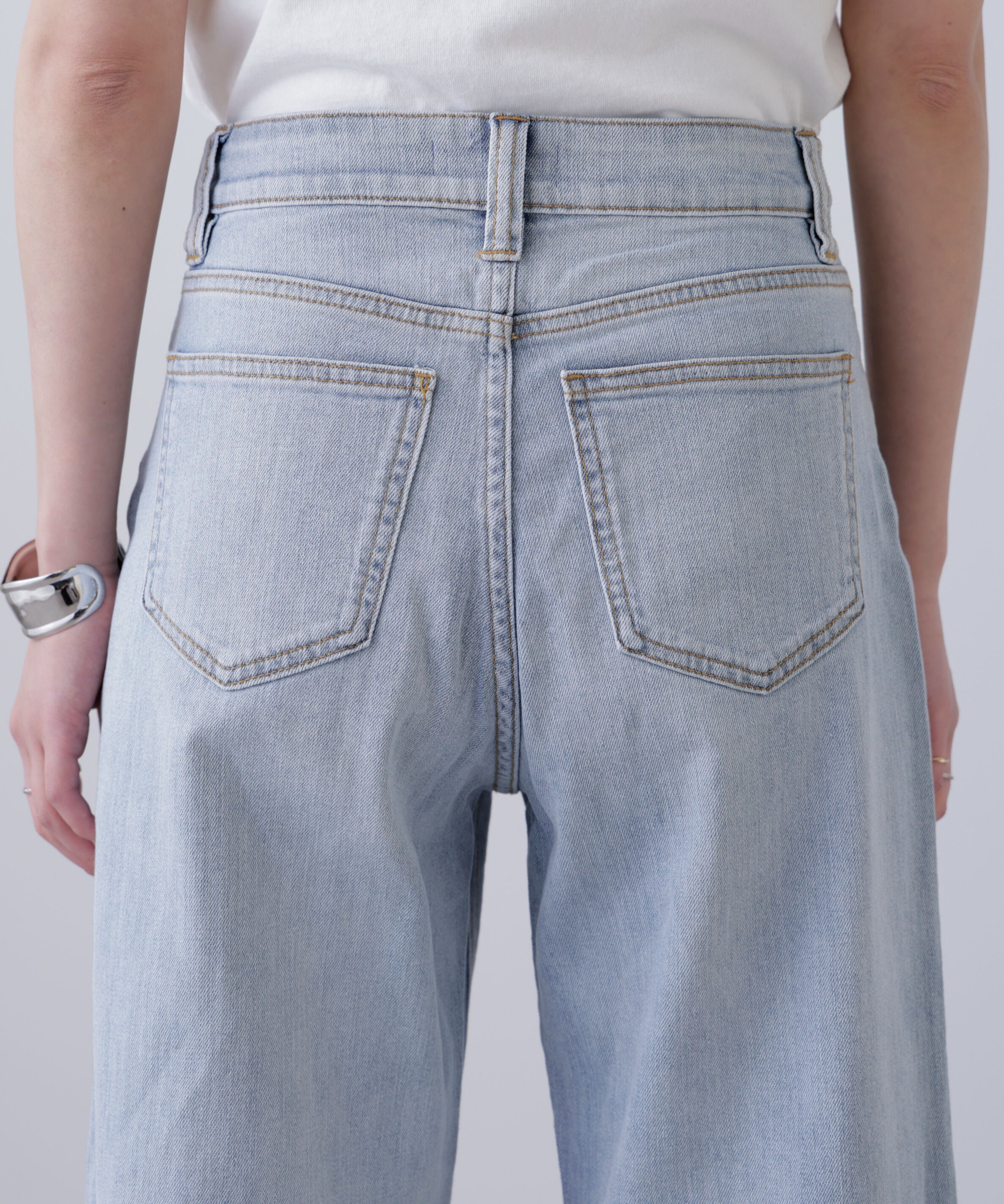  「[低身長サイズ/Sシリーズ]ベーシックワイドデニムパンツ」|その他|