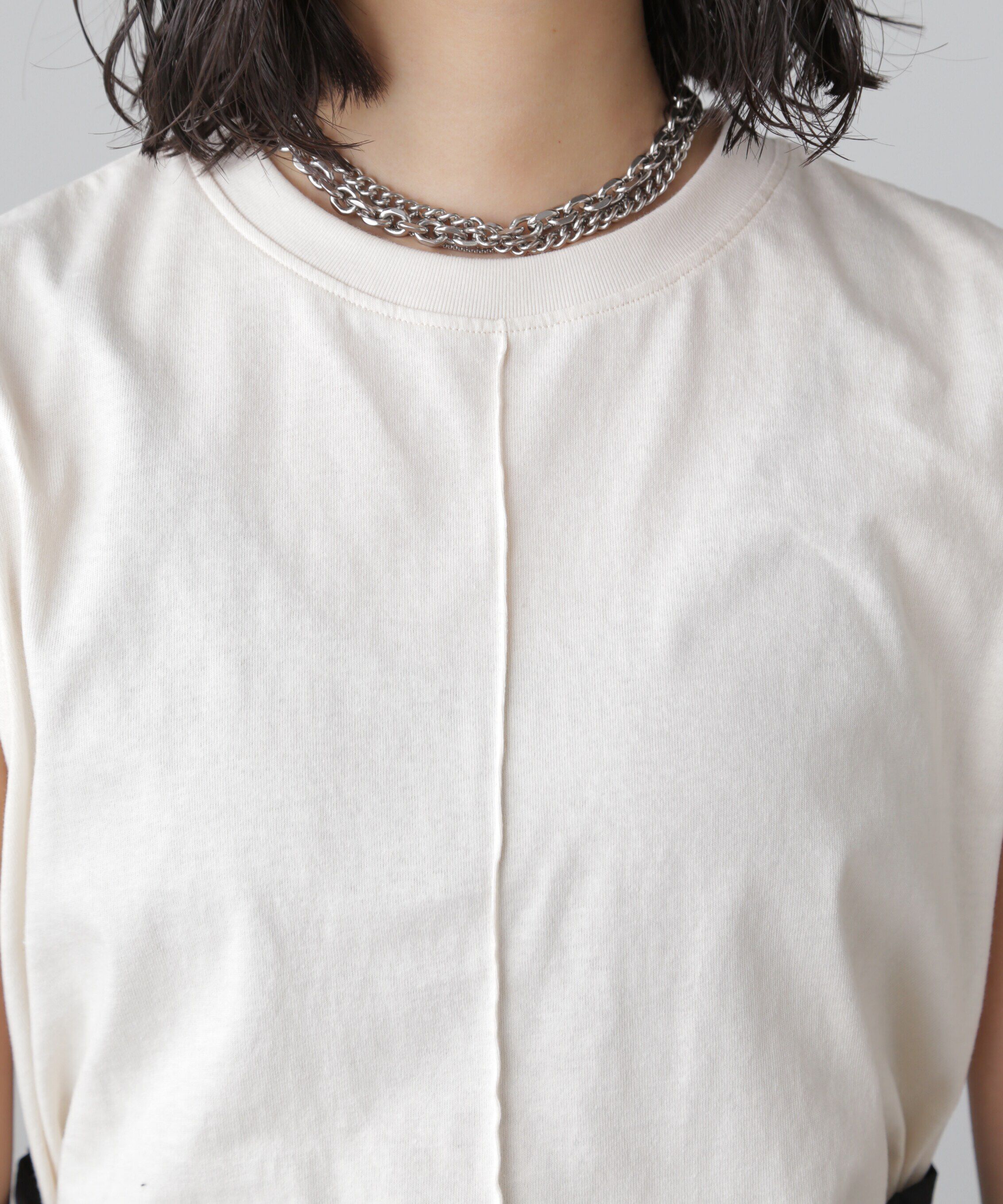  「カットドッキングウエストドロストワンピース」|ワンピース|