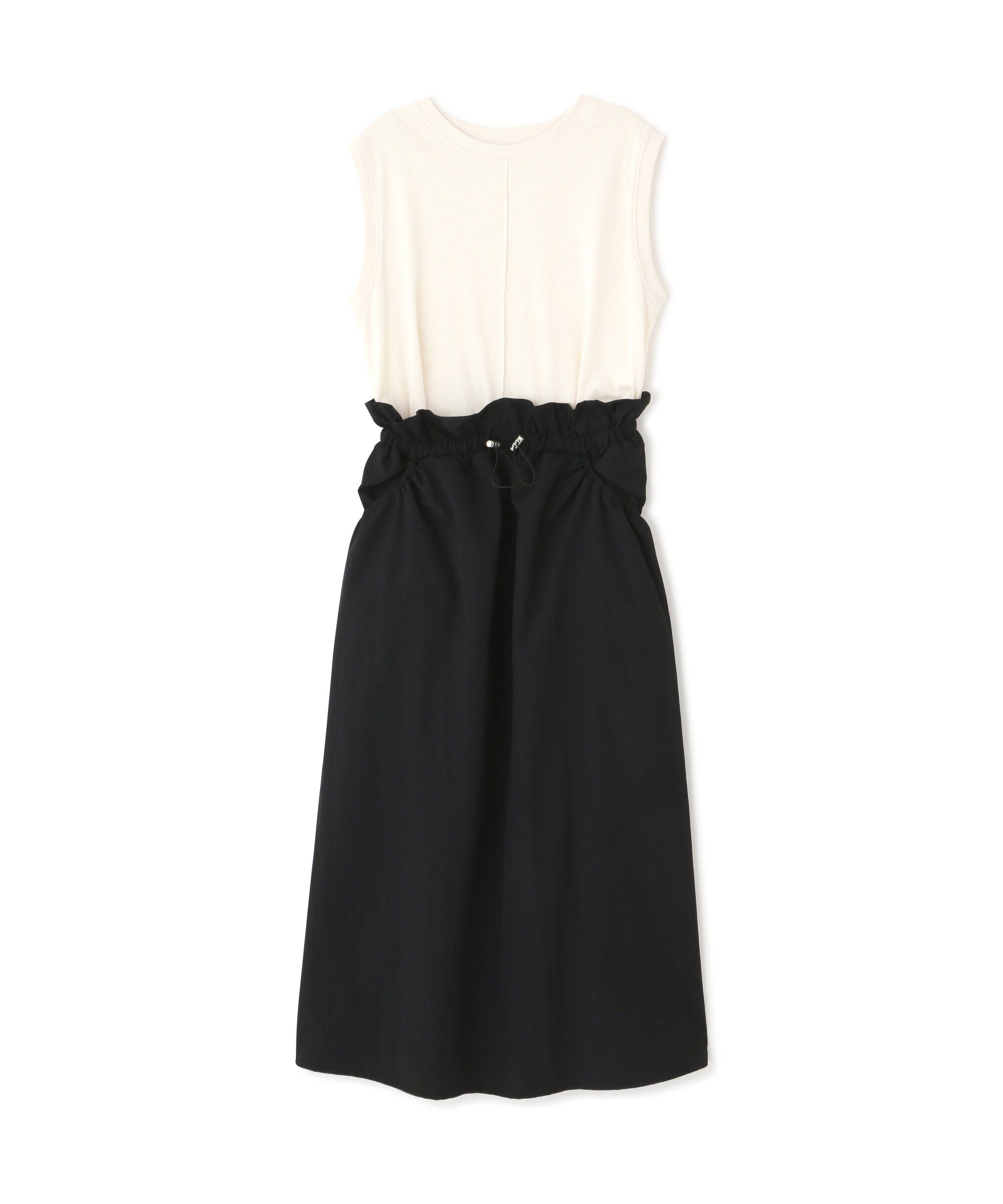  「カットドッキングウエストドロストワンピース」|ワンピース|