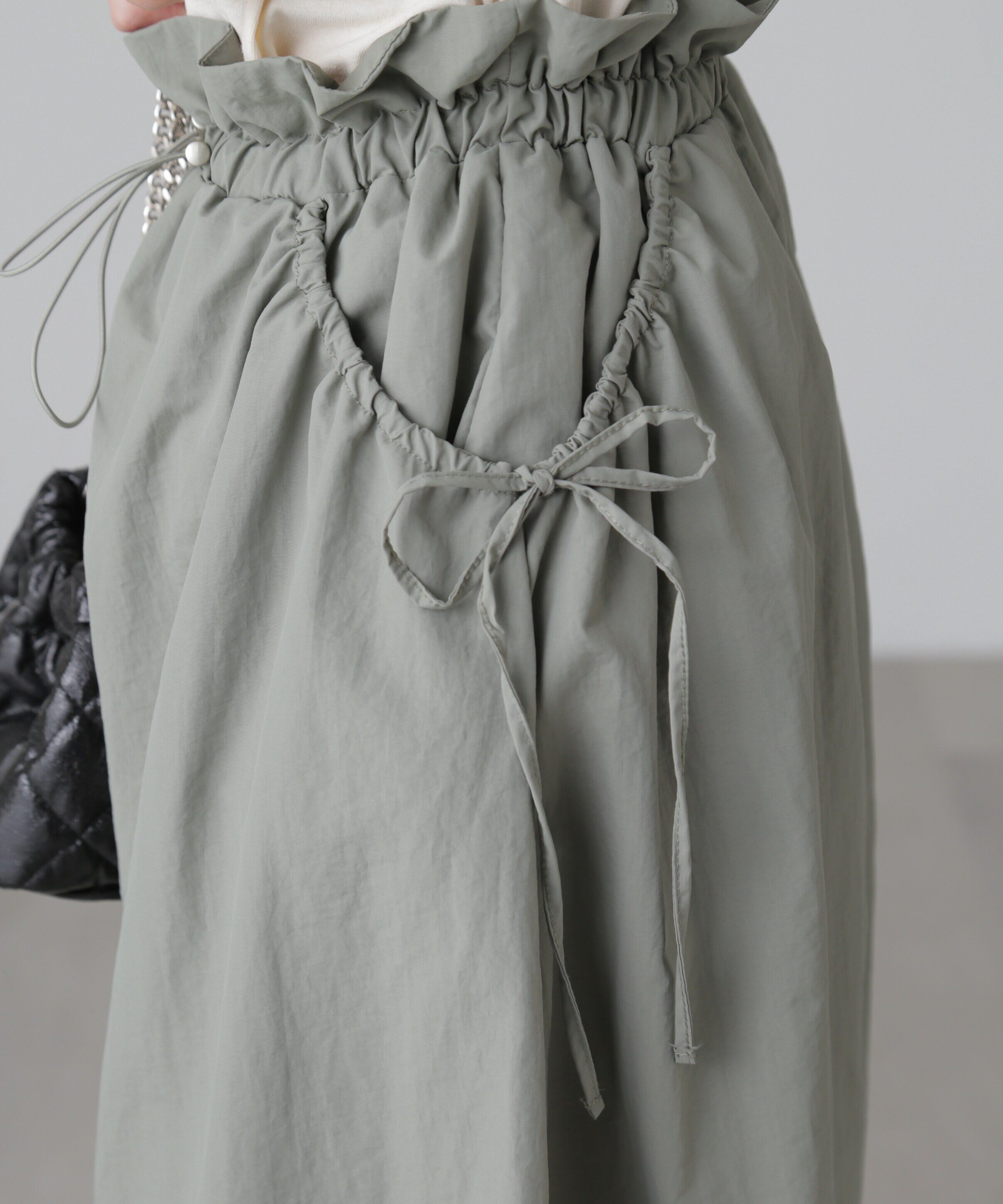  「カットドッキングウエストドロストワンピース」|ワンピース|