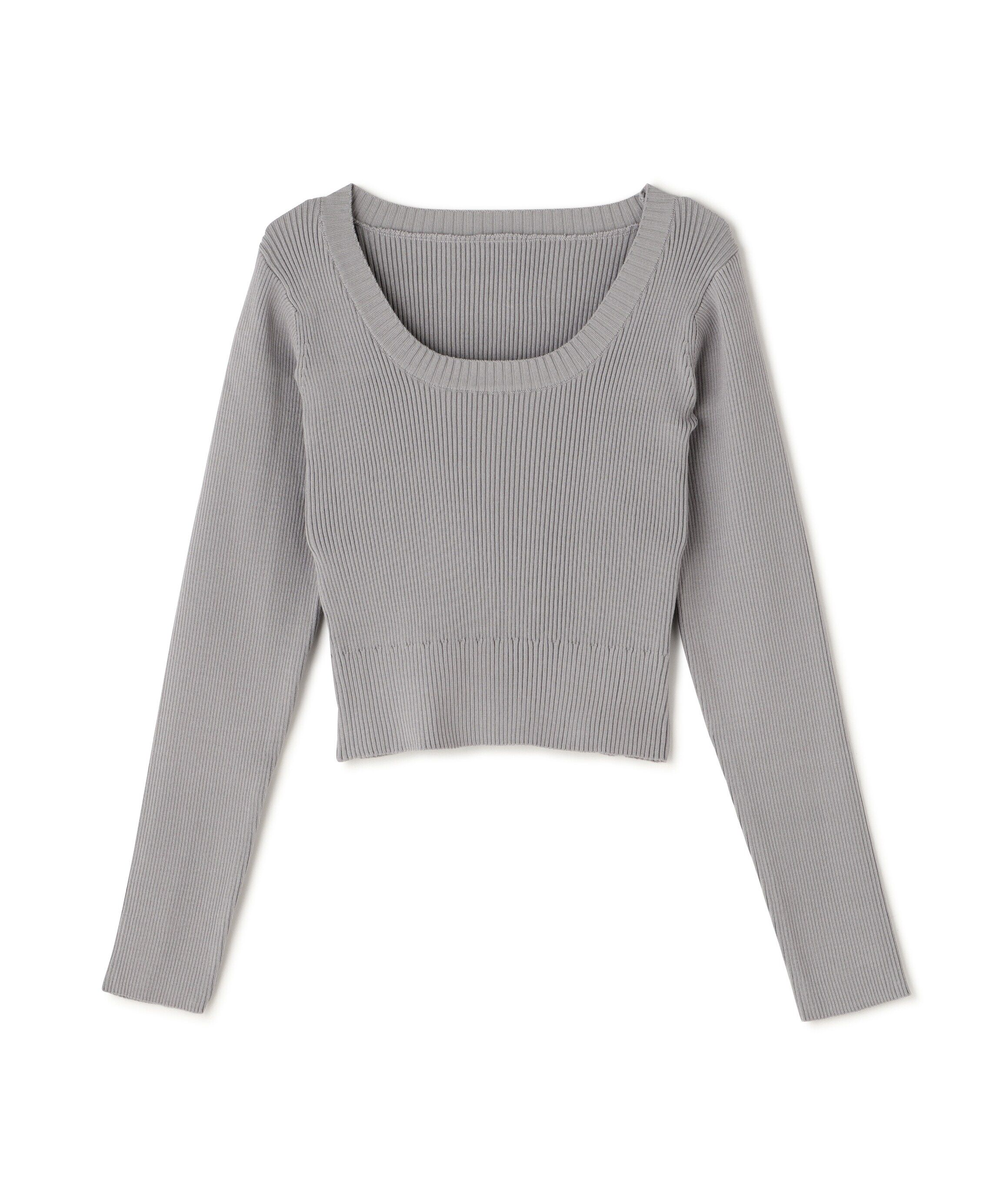  「〈洗える〉マシンウォッシャブルUネックニット」|ニット・セーター|