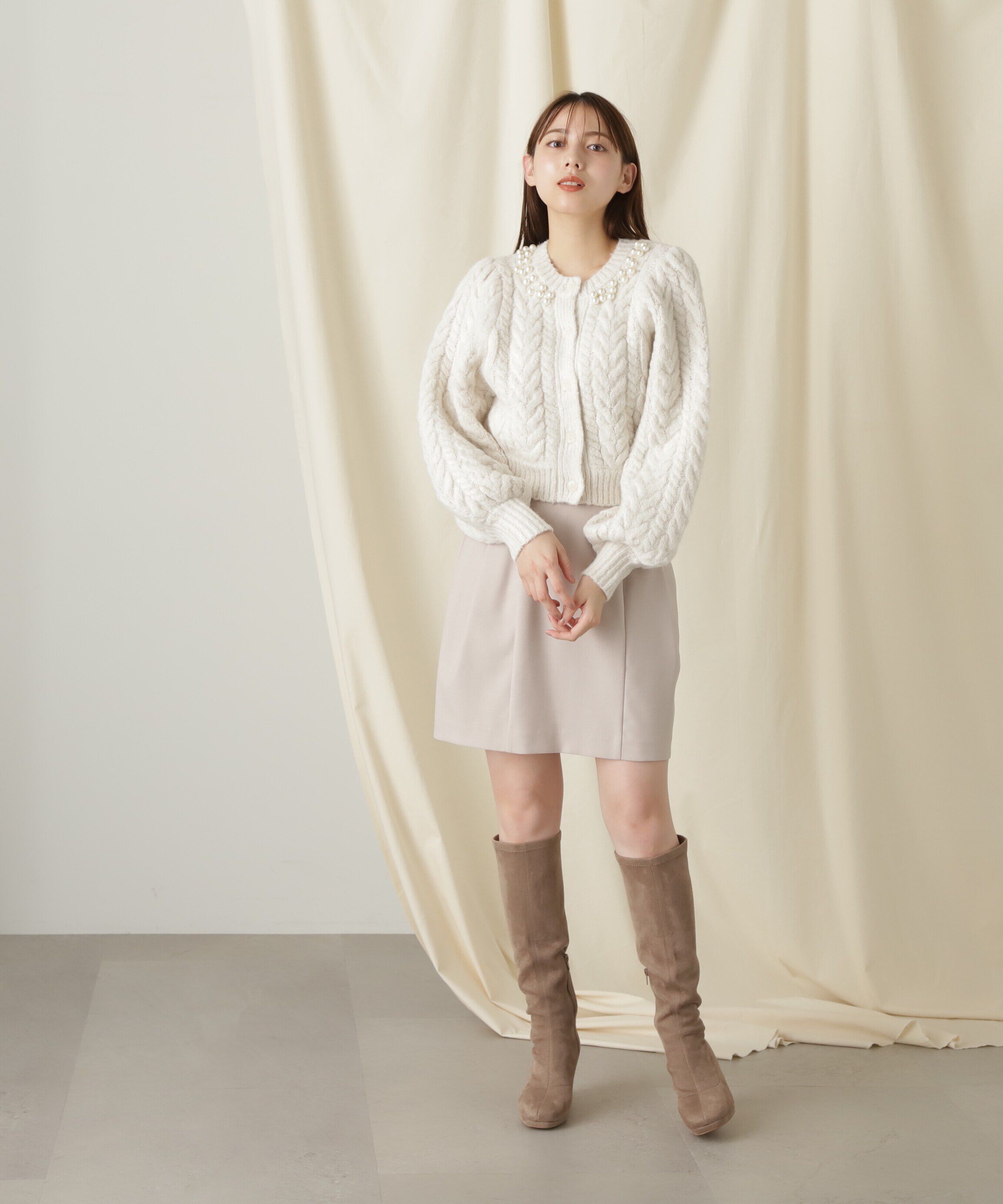  「ロゴイリウエストゴムコクーンスカート」|スカート|