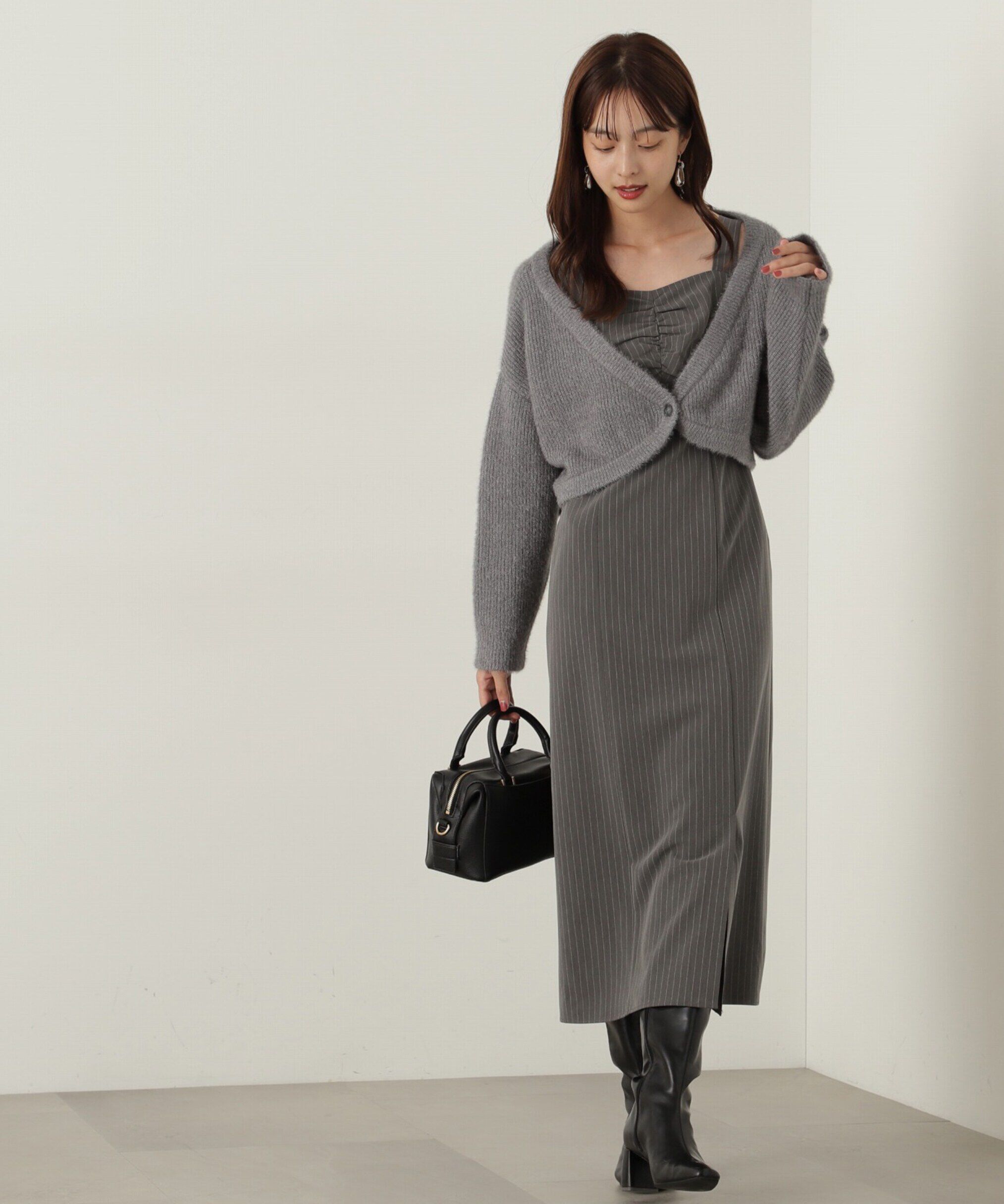 PROPORTION BODY DRESSING「フワフワカーデセットキャミワンピース」|ワンピース|