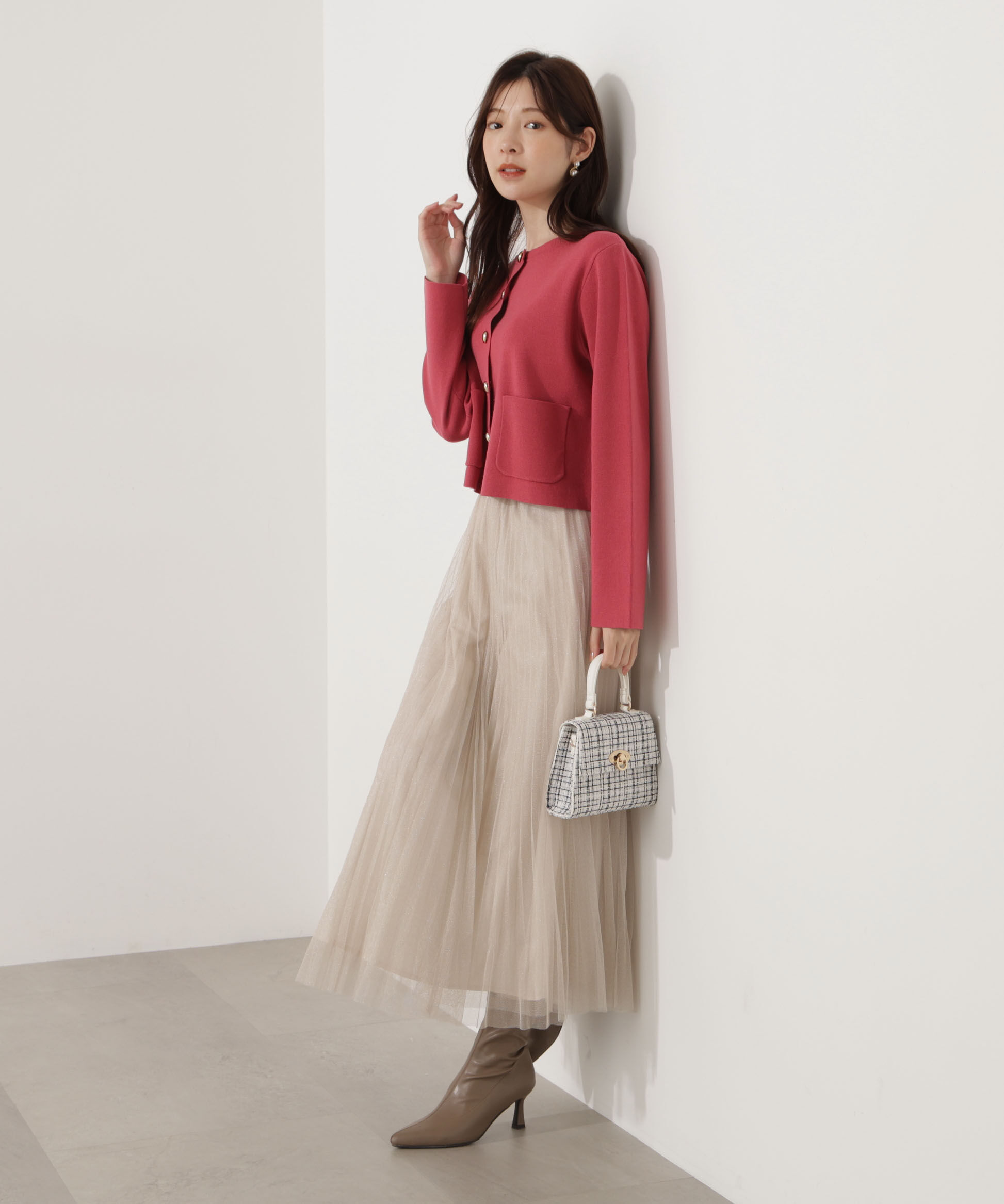 PROPORTION BODY DRESSING「《EDIT COLOGNE》ラメプリーツスカート 25AW」|スカート|