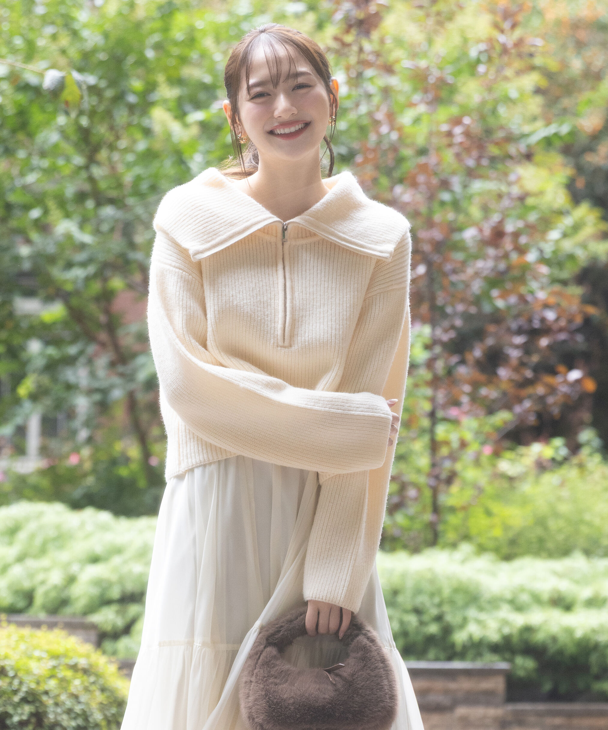 PROPORTION BODY DRESSING「ビッグカラー畔ニット 25AW」|ニット・セーター|