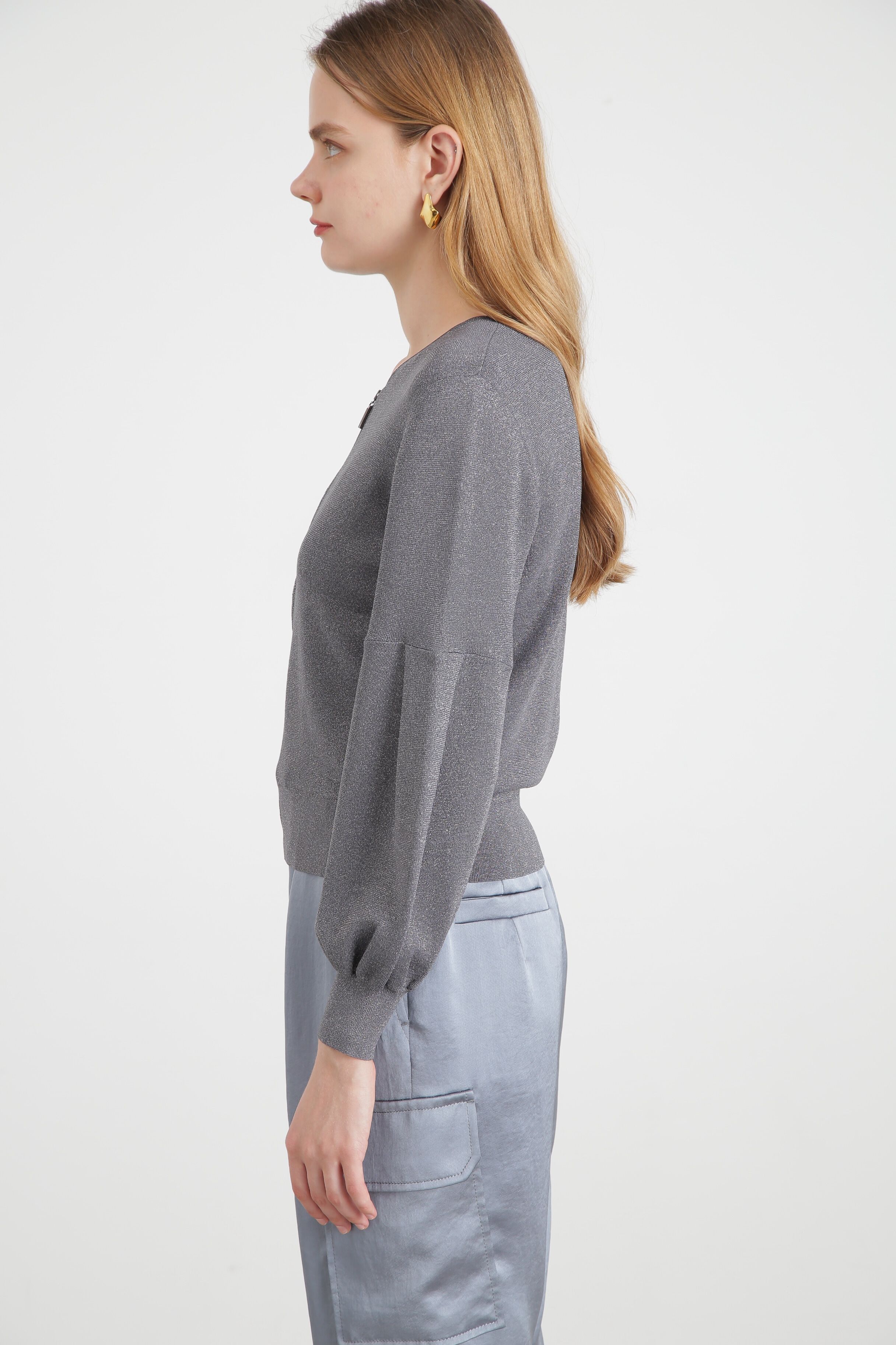  「◆ジップアップラメニットブルゾン」|その他|