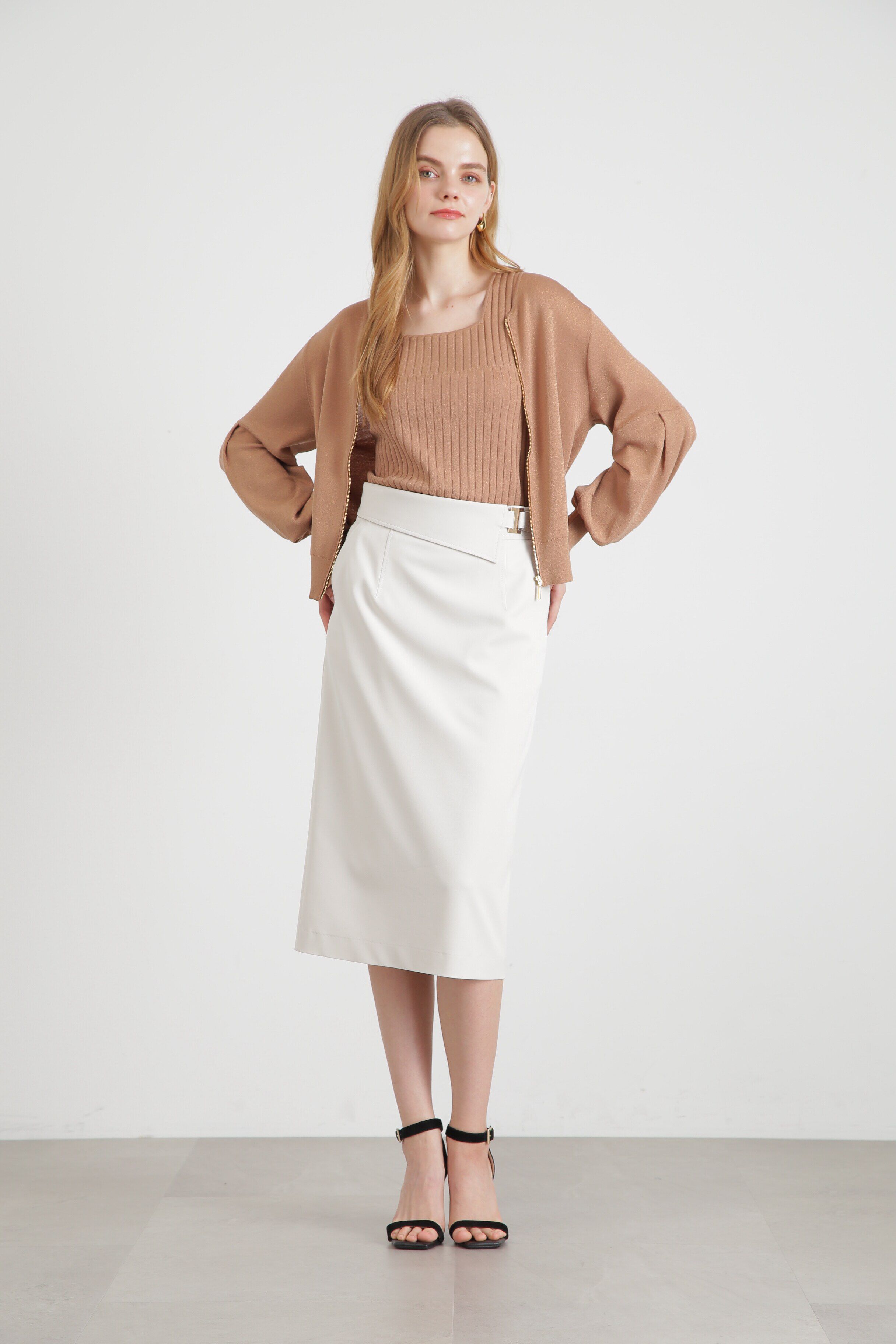  「◆ジップアップラメニットブルゾン」|その他|