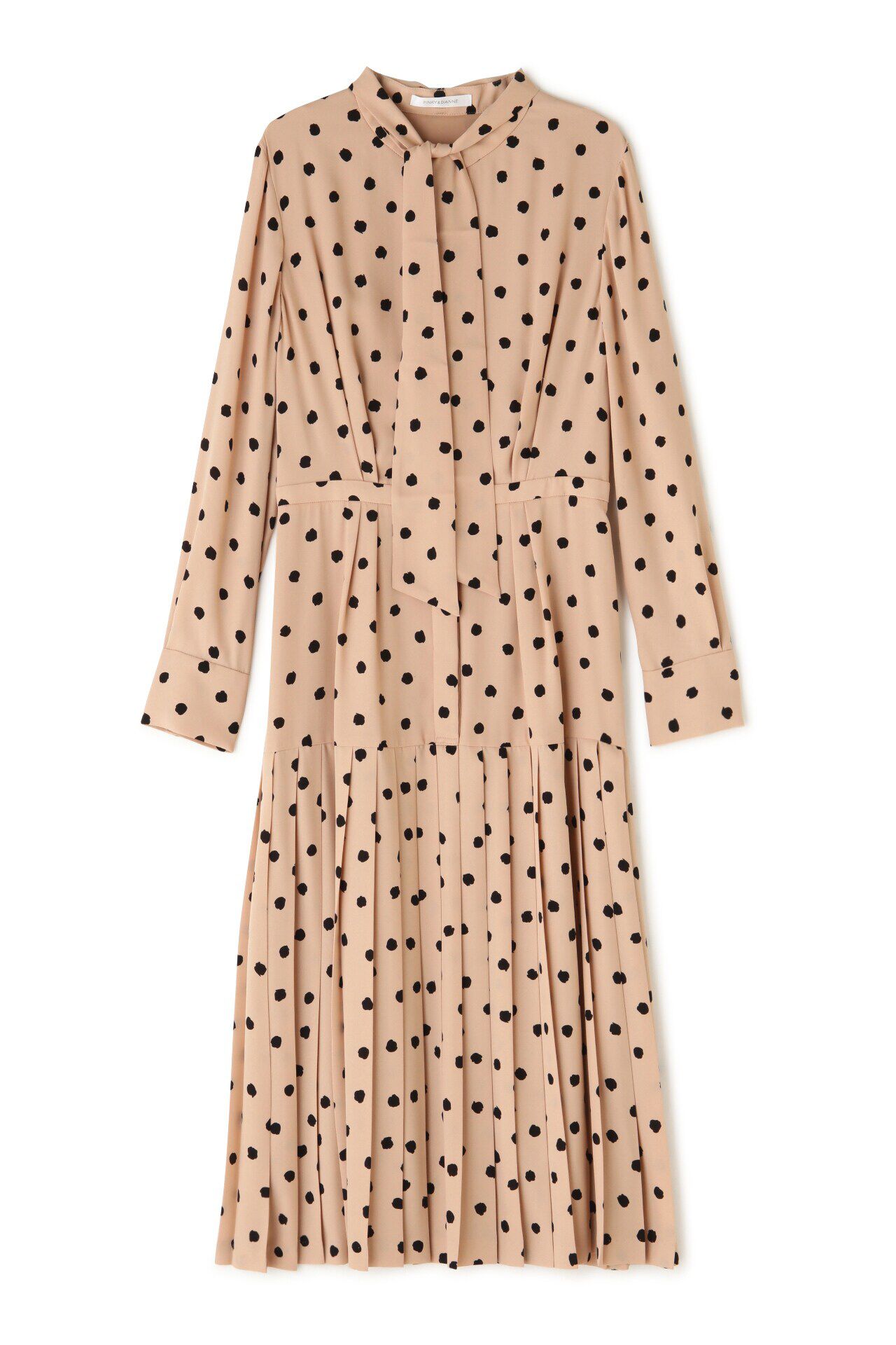  「◆ランダムドットプリーツワンピース」|ワンピース|