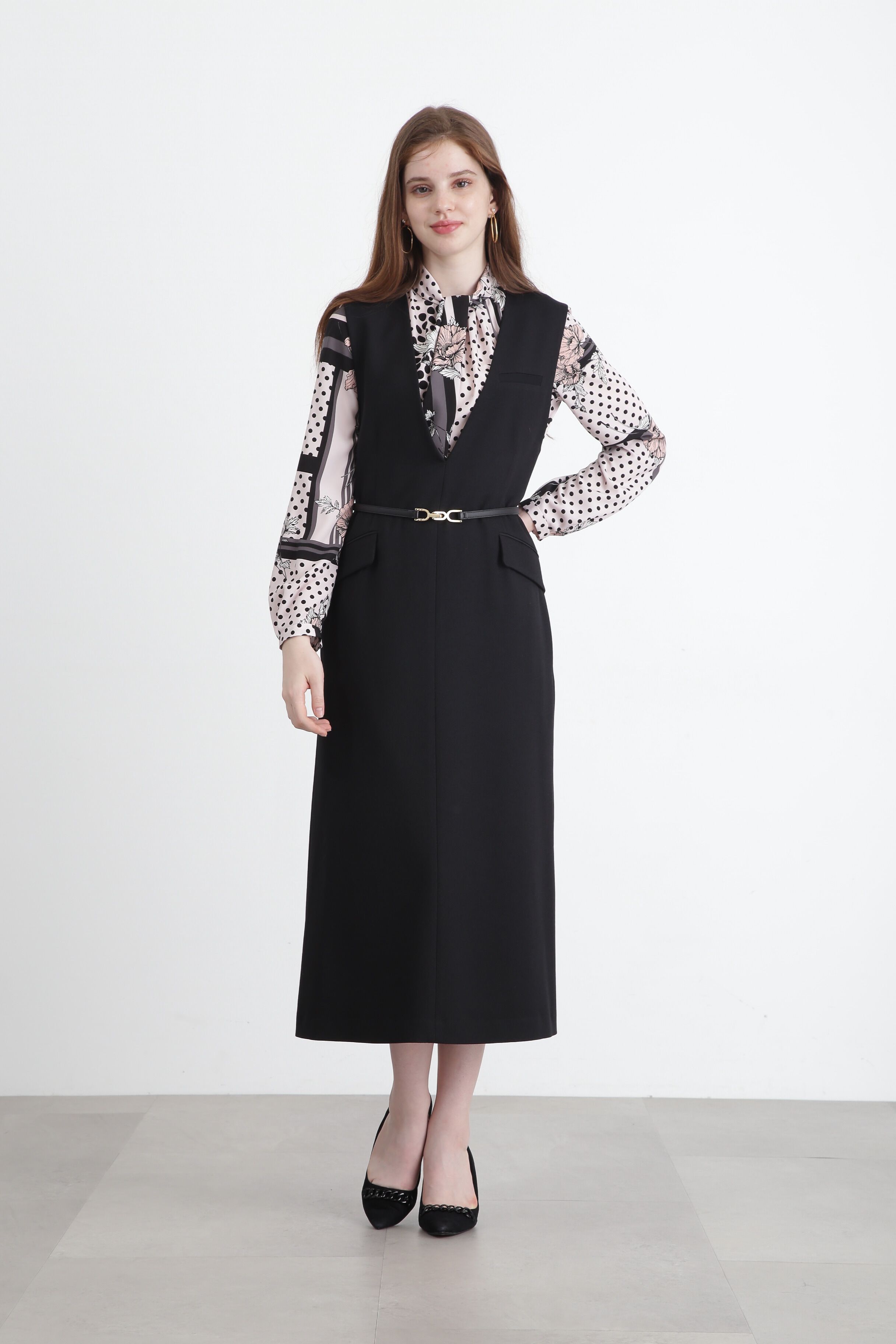  「◆マスキュリンロングワンピース」|ワンピース|