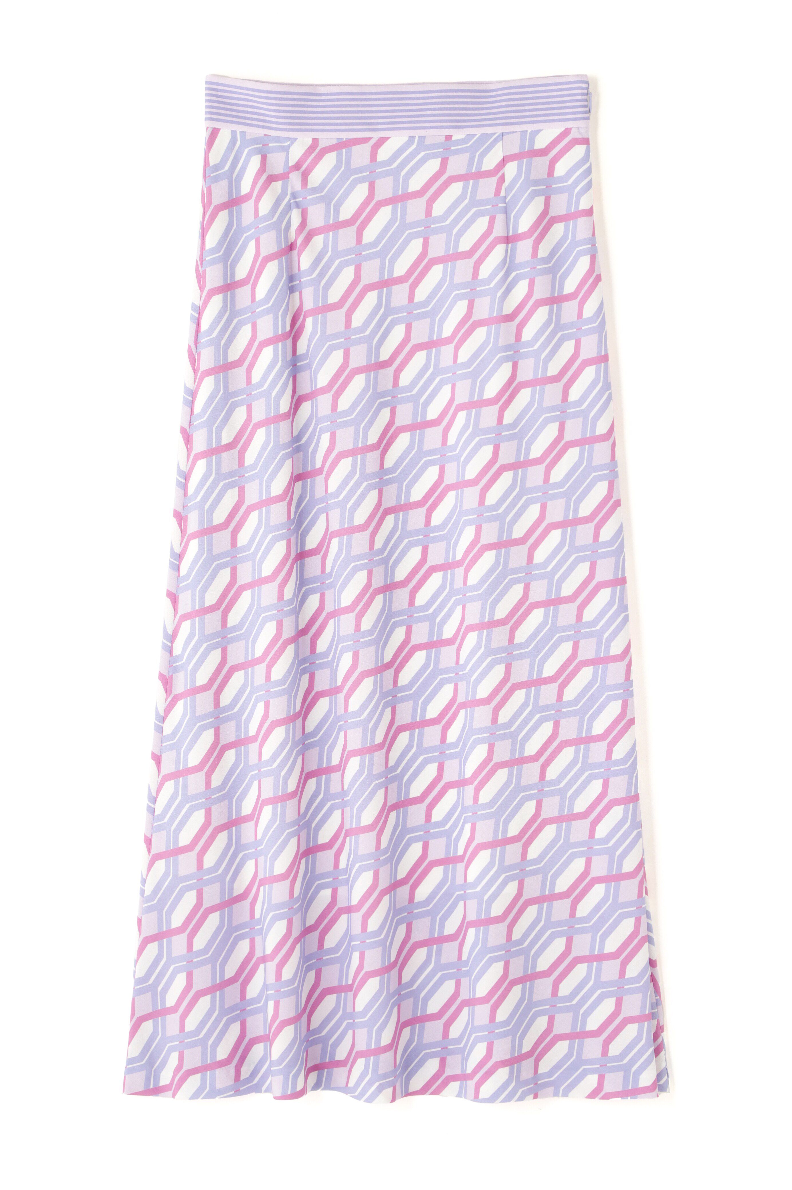  「ジオメトリックラインプリントスカート」|スカート|