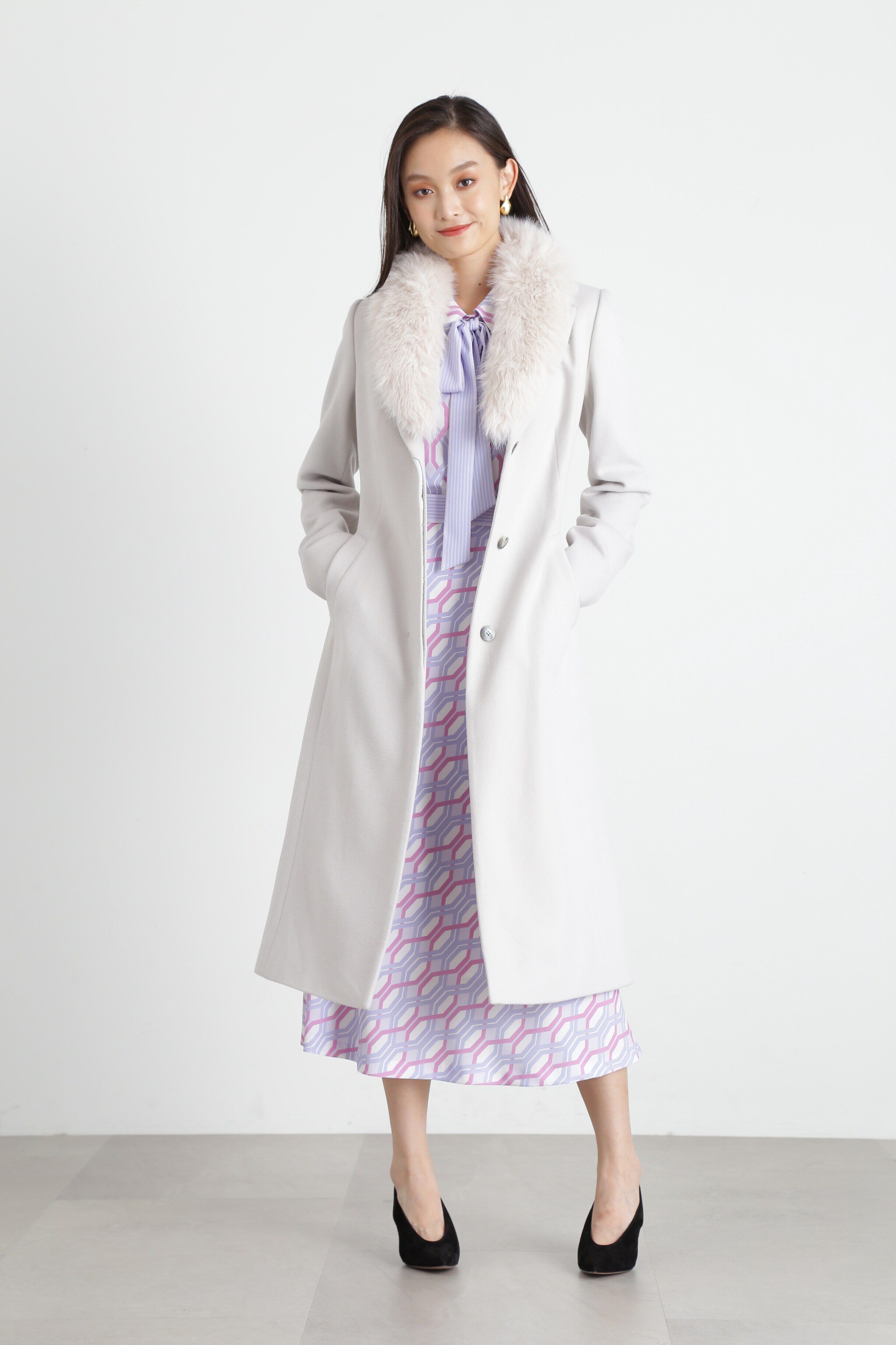  「ジオメトリックラインプリントスカート」|スカート|