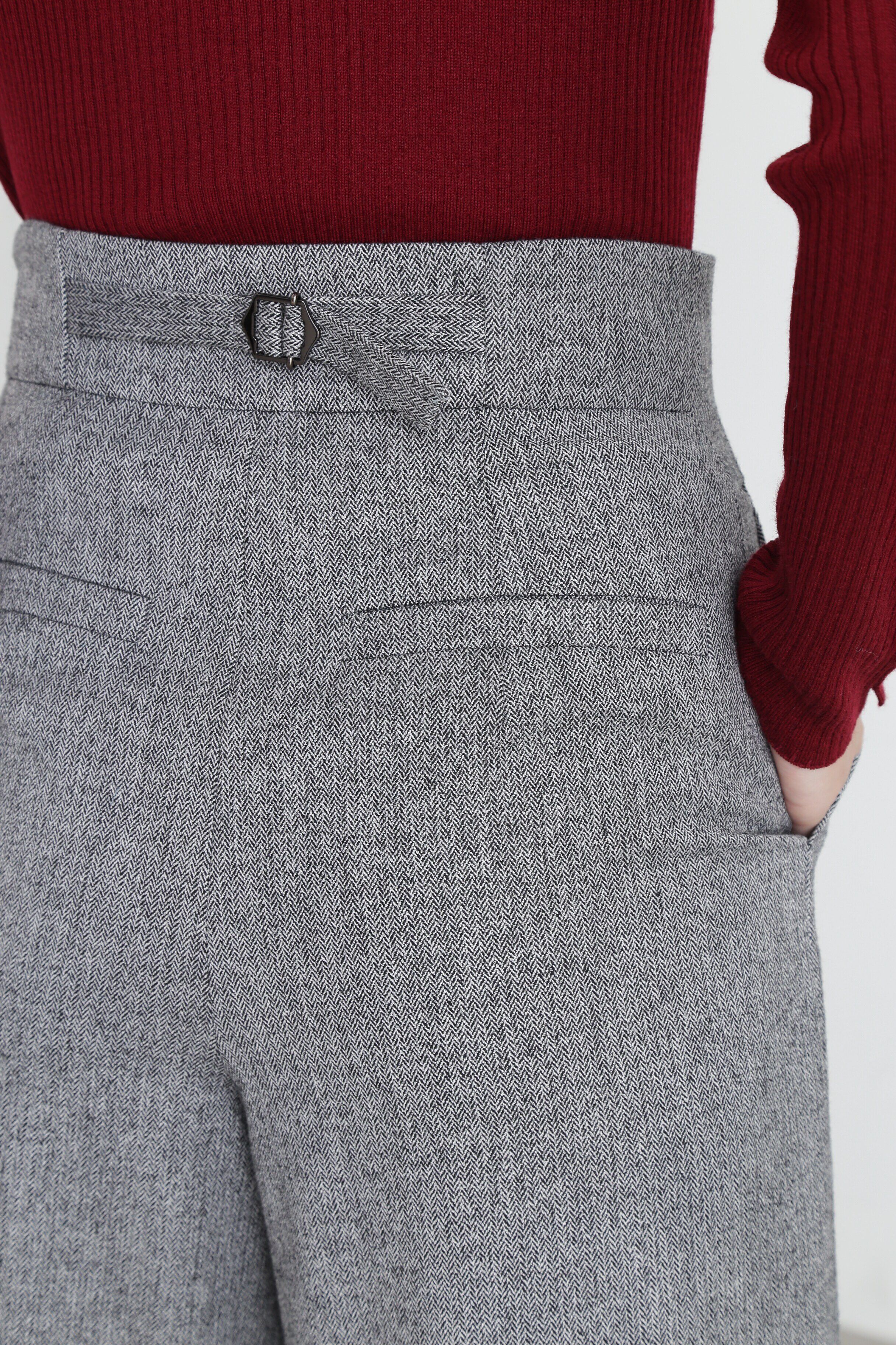  「へリンボーンタックワイドパンツ」|その他|