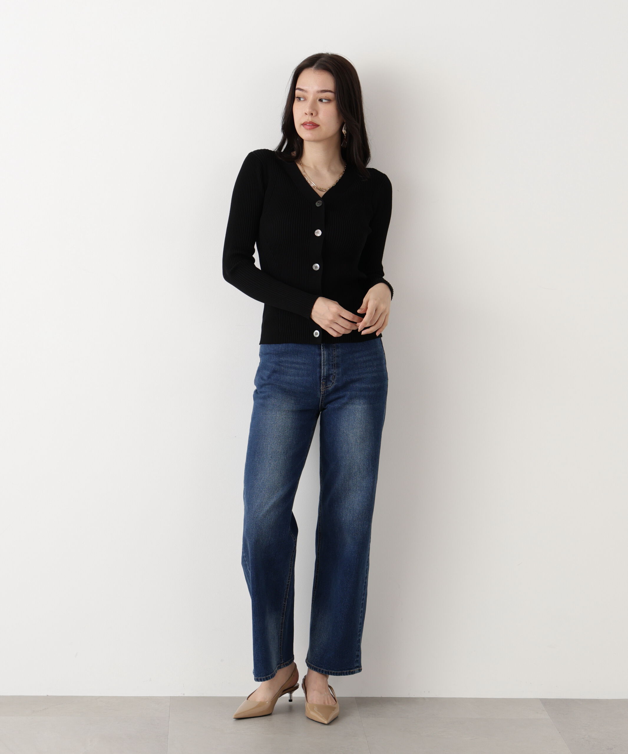  「◆リブニットVネックカーディガン」|その他|