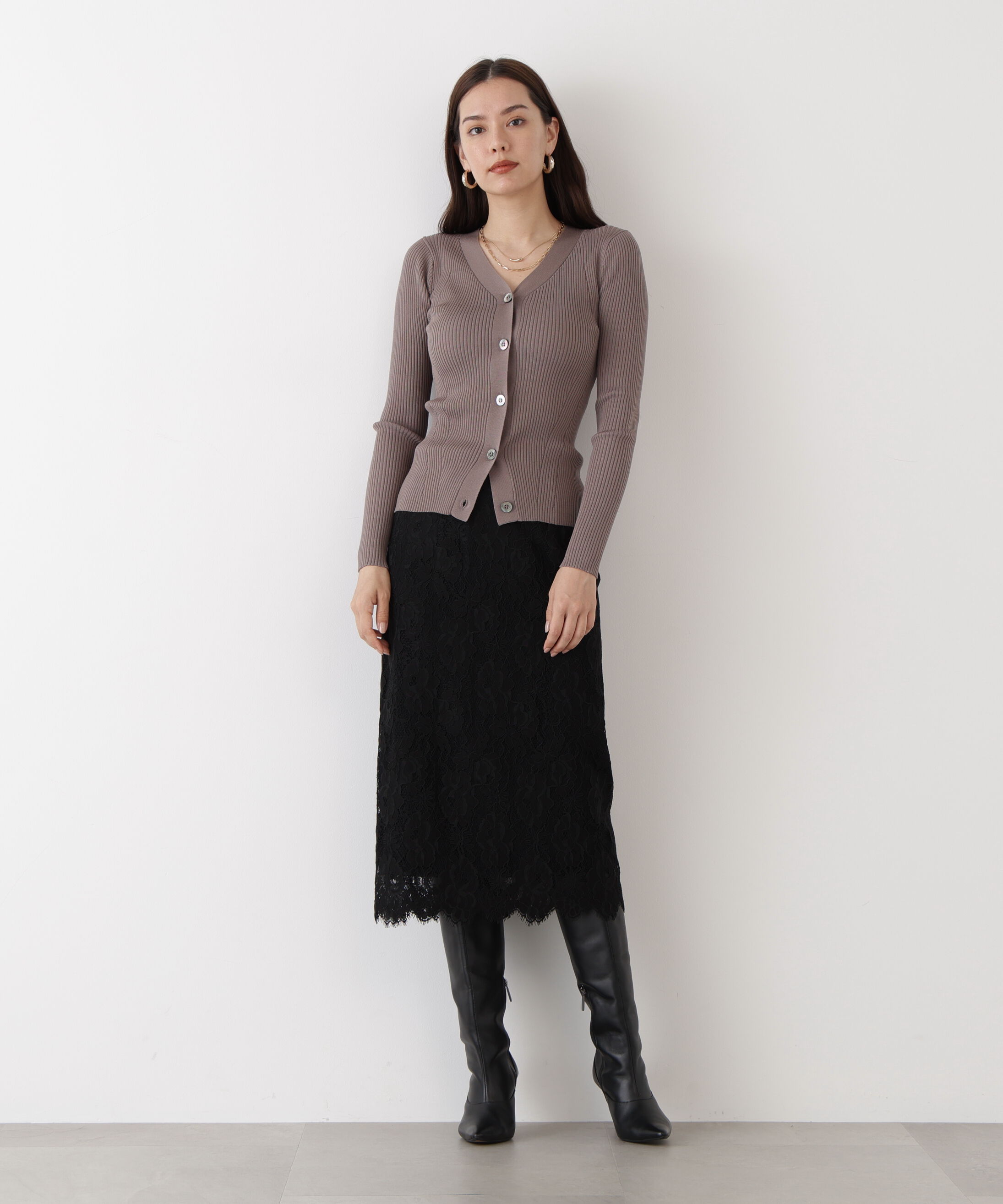  「◆リブニットVネックカーディガン」|その他|