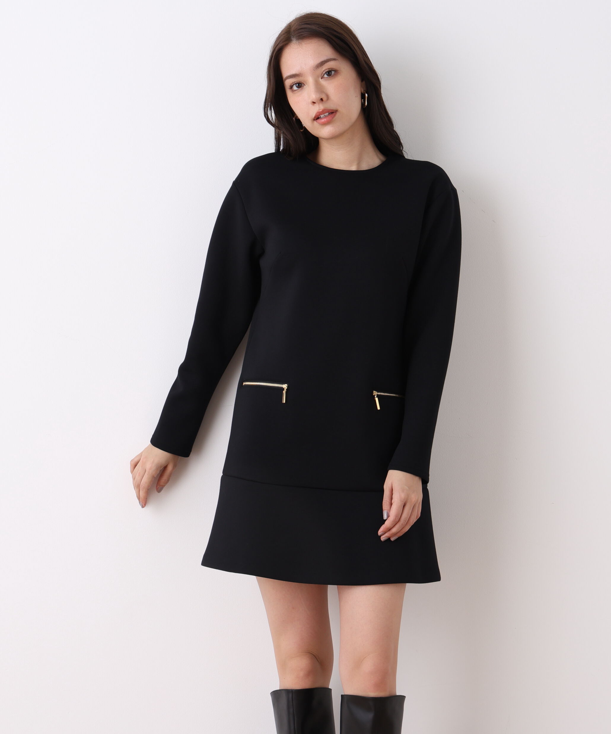  「◆ダンボールニットミニワンピース」|ワンピース|