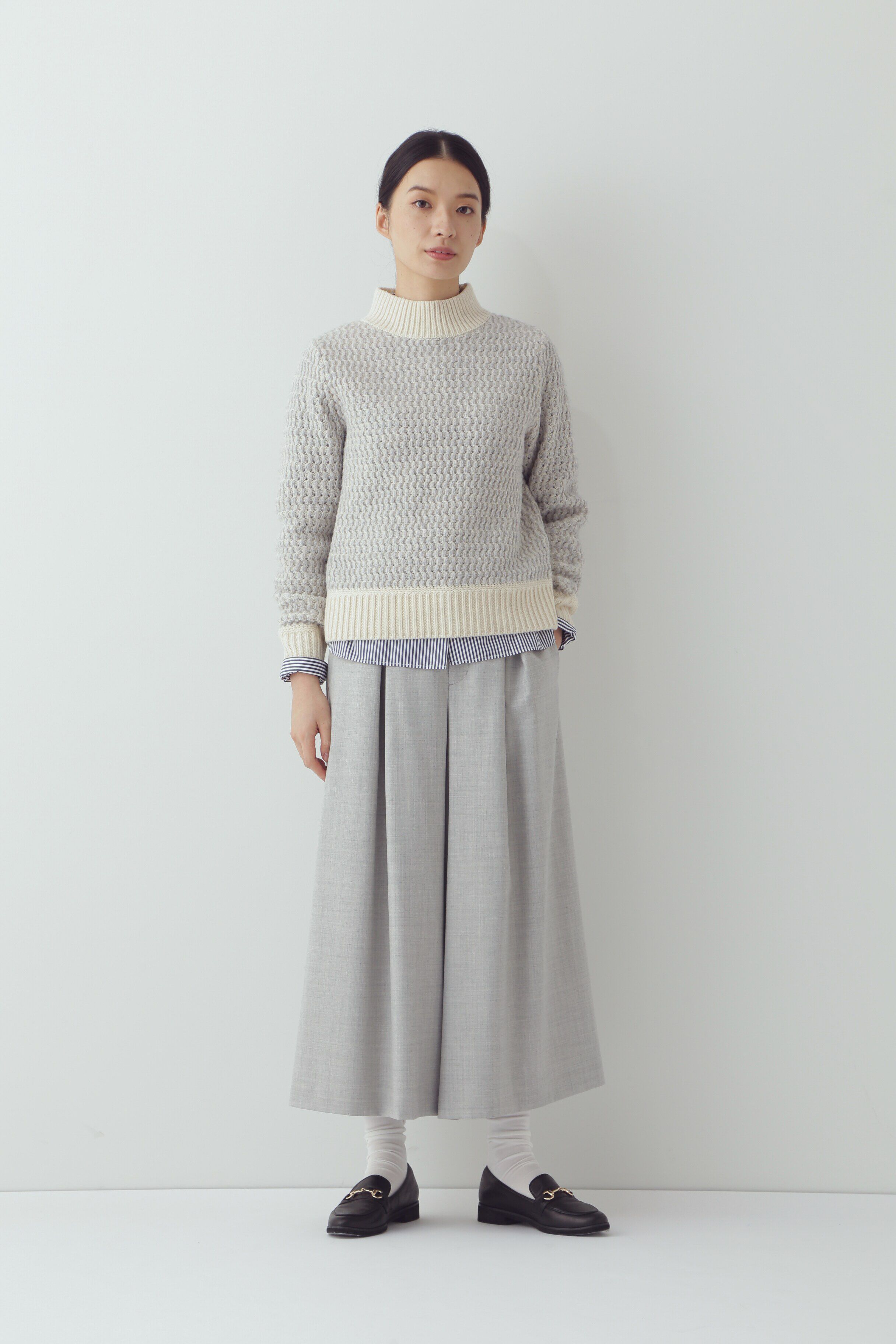  「◆ドットジャガードプルオーバーニット」|ニット・セーター|