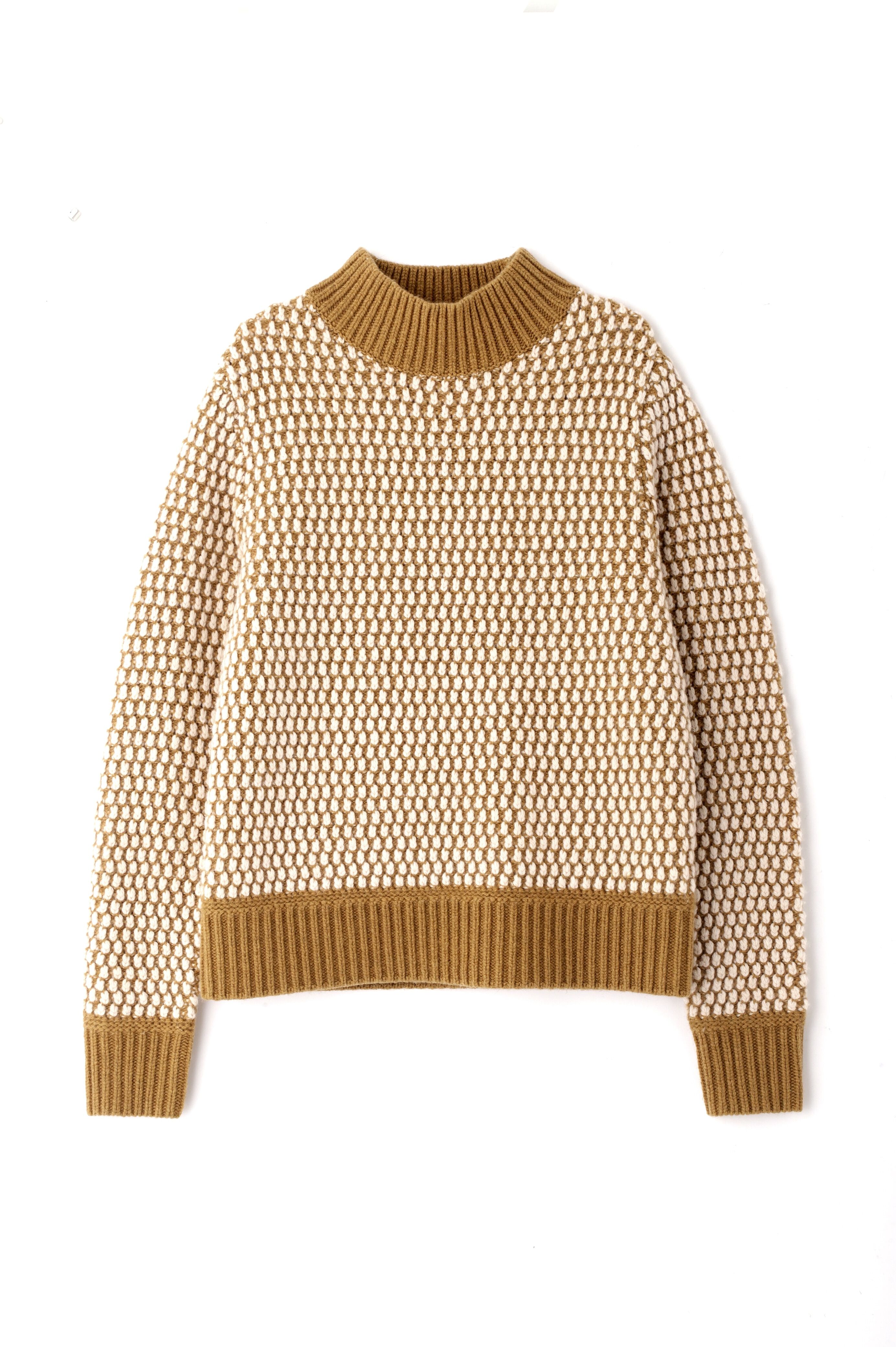  「◆ドットジャガードプルオーバーニット」|ニット・セーター|