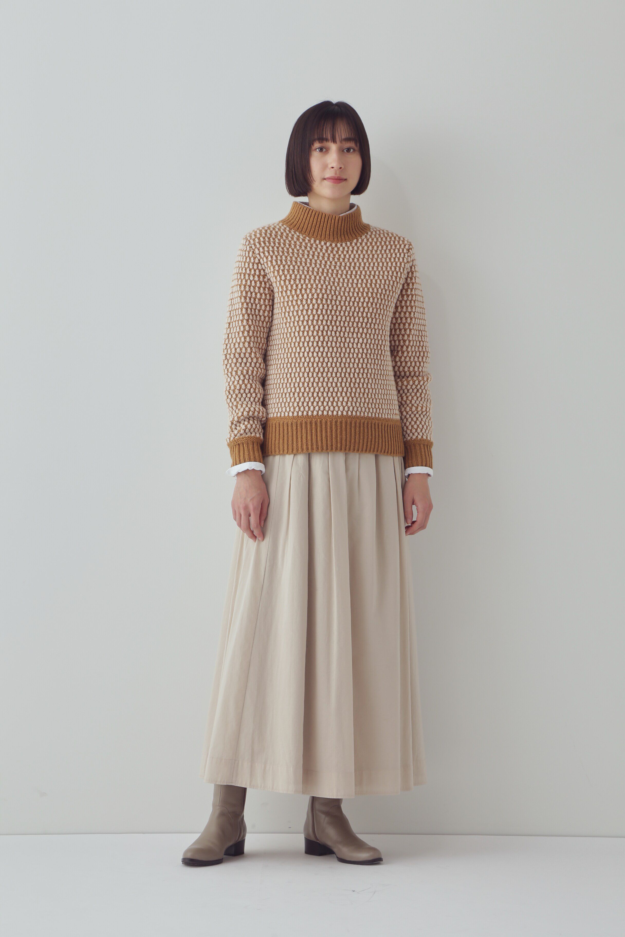  「◆ドットジャガードプルオーバーニット」|ニット・セーター|