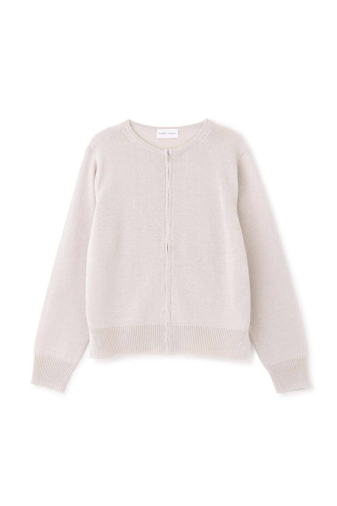  「◆ミドルゲージギマジップアップカーディガン」|ニット・セーター|