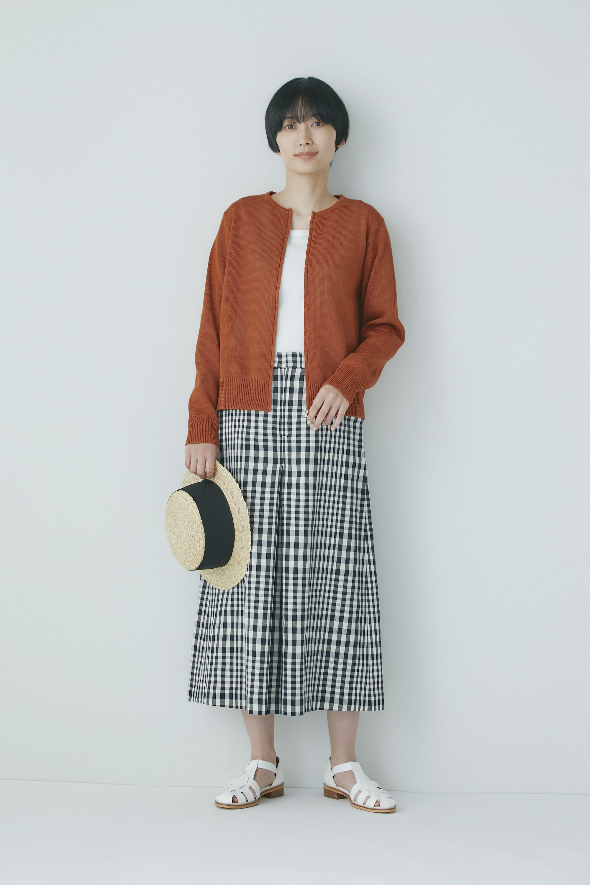  「◆ミドルゲージギマジップアップカーディガン」|ニット・セーター|