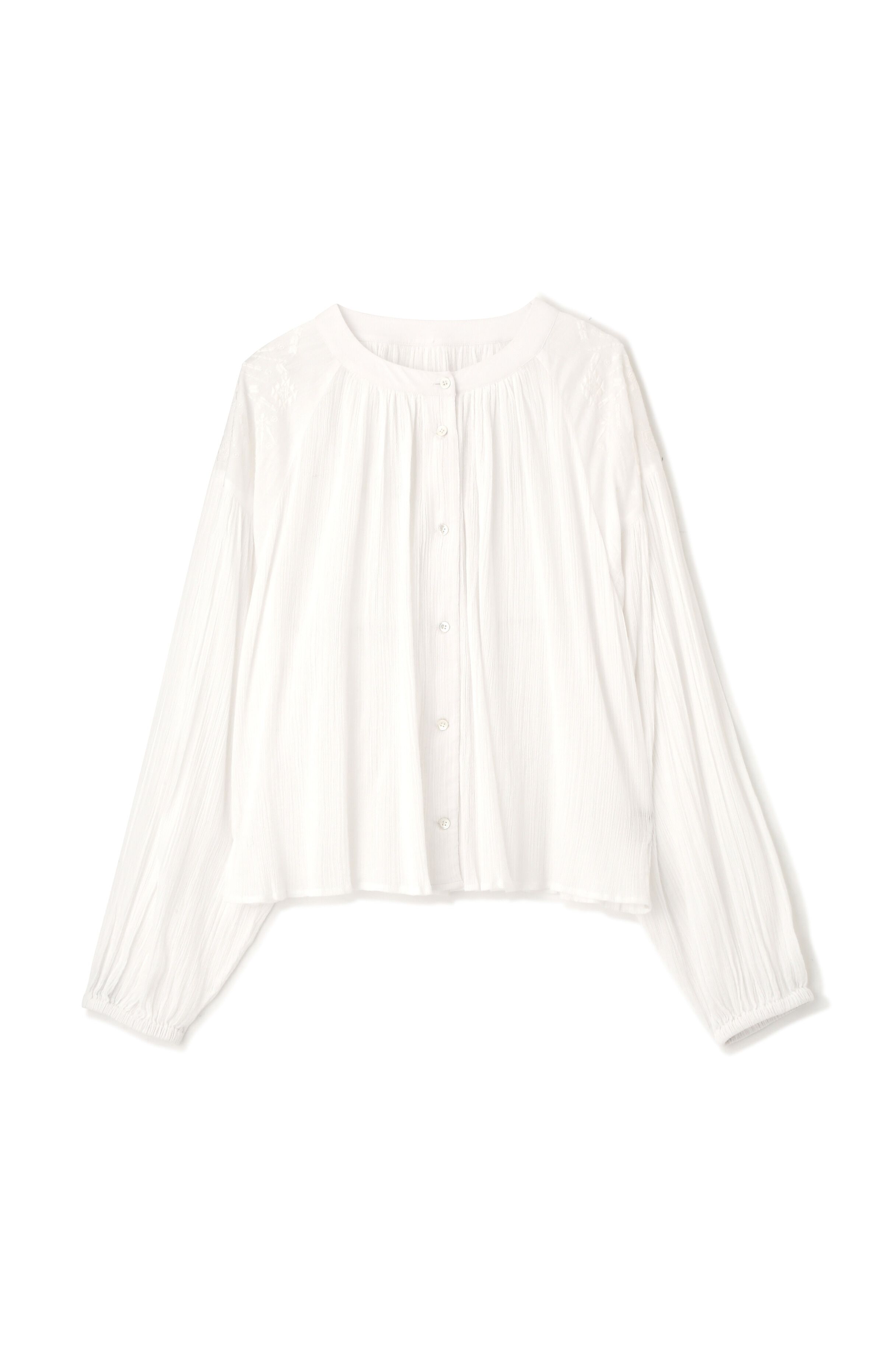  「◆インドクレープギャザーブラウス」|シャツ・ブラウス|