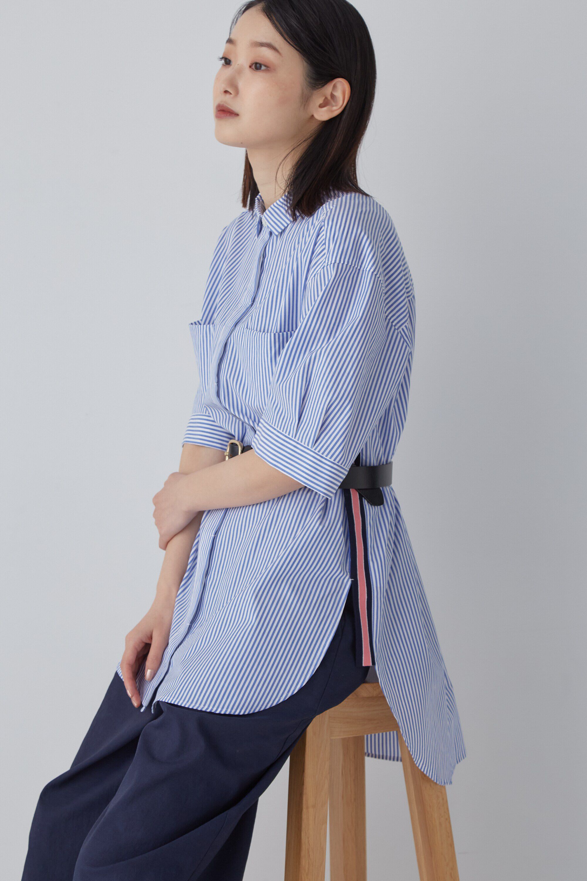  「◆スポーティストライプブラウス」|シャツ・ブラウス|ブルーストラ 3