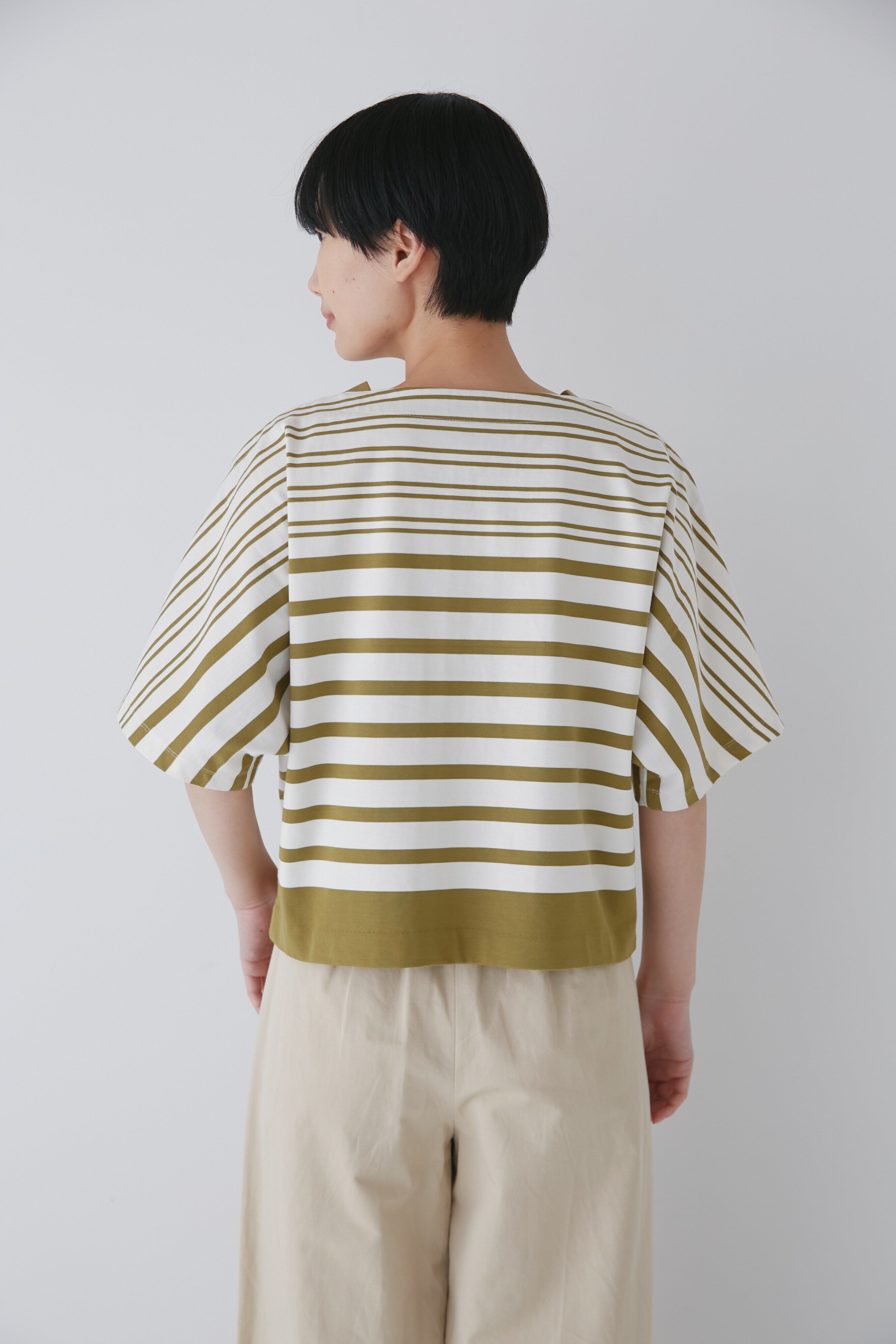  「天竺パネルボーダープルオーバー」|Tシャツ・カットソー|