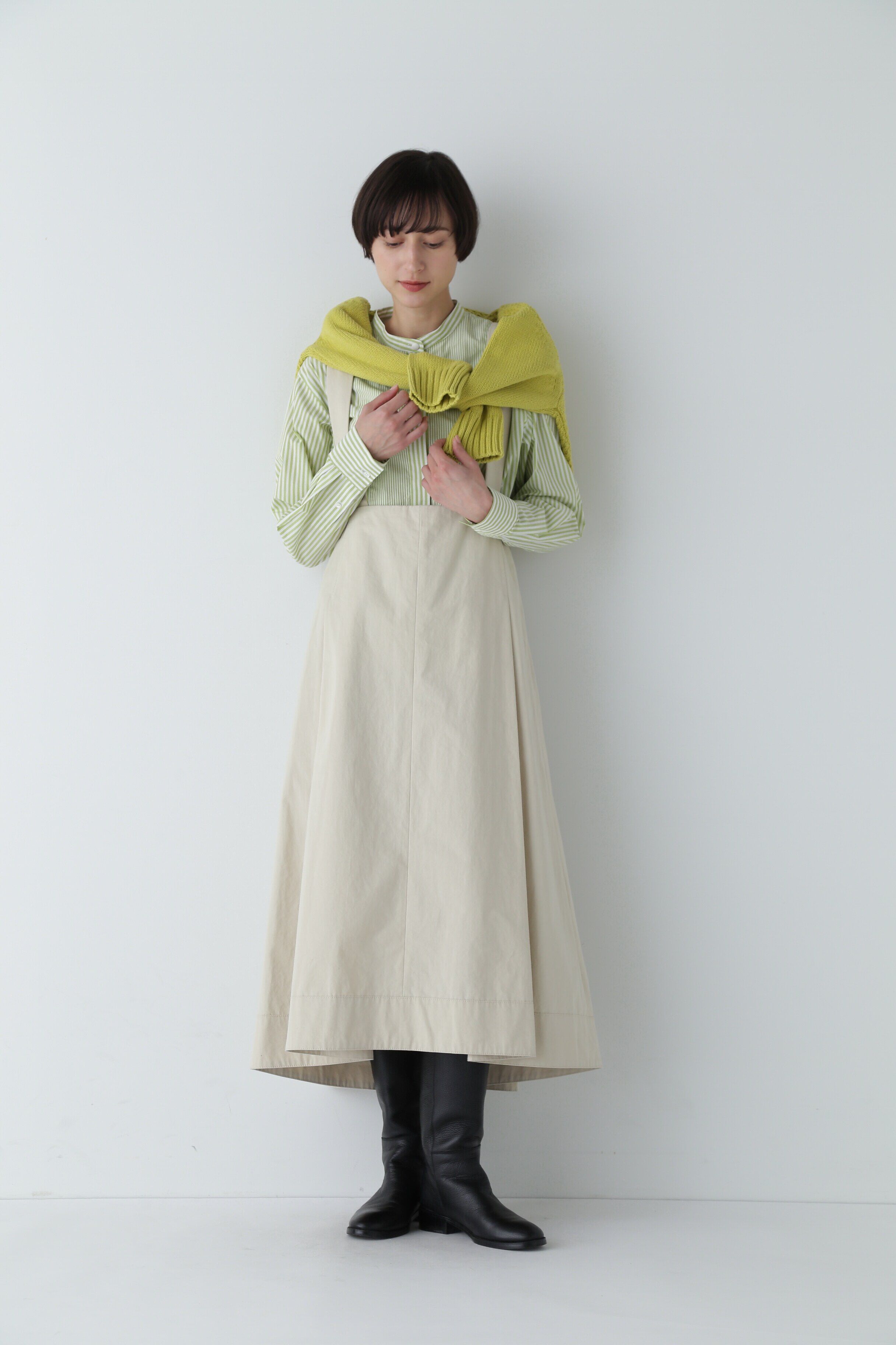  「コットンウェザーワッシャーワンピース」|ワンピース|