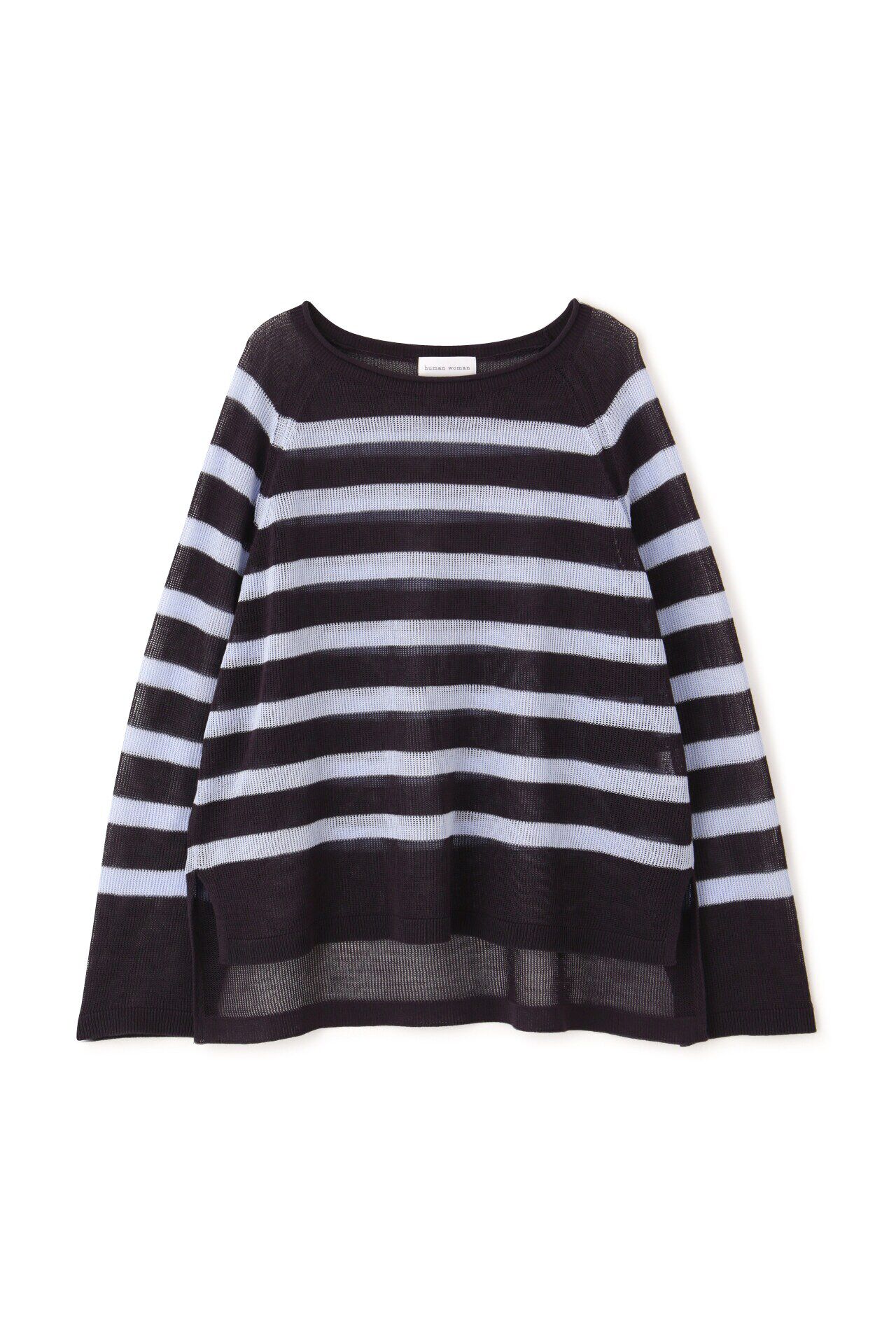  「◆ハイゲージギマボーダーニットプルオーバー」|ニット・セーター|