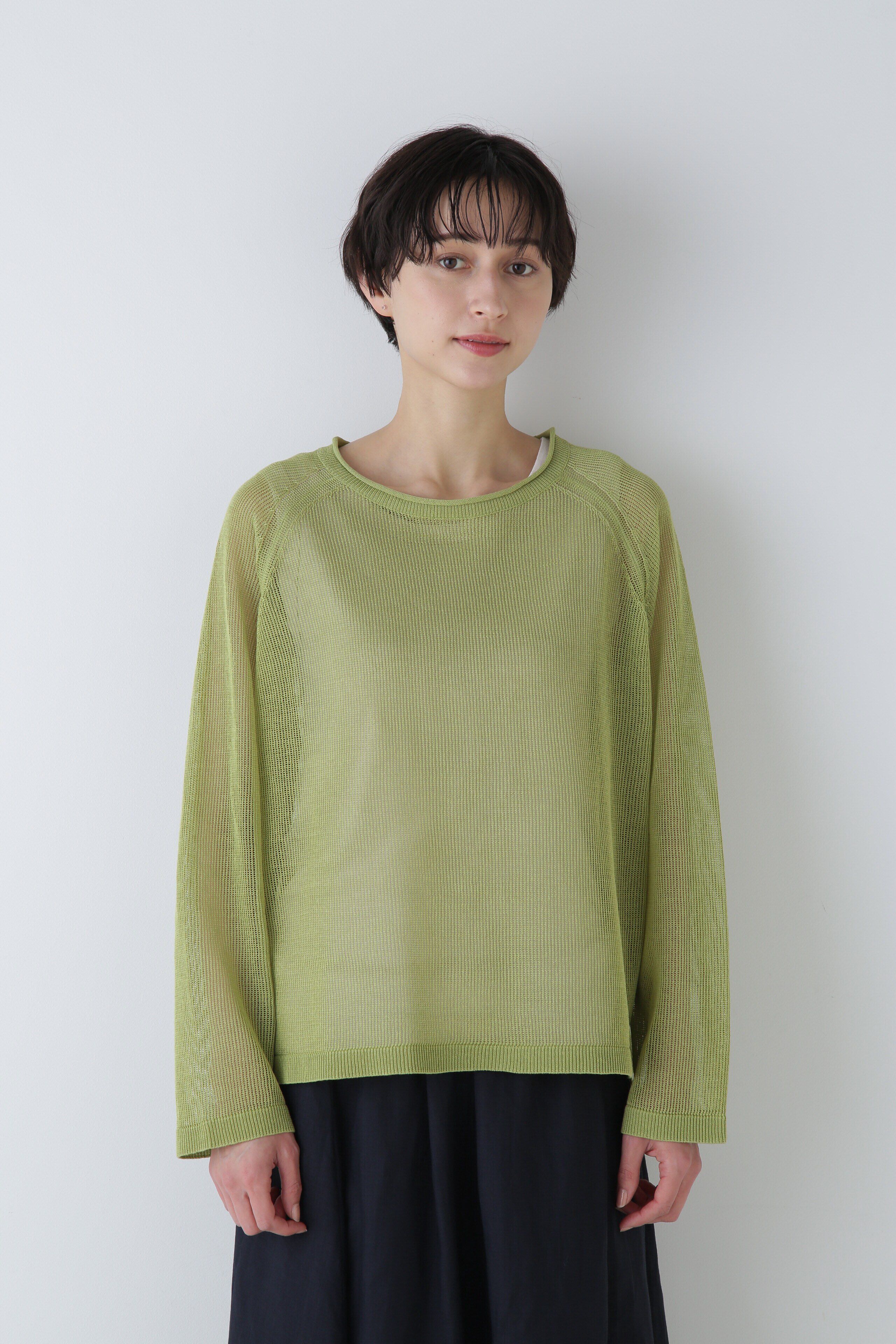  「◆ハイゲージギマボーダーニットプルオーバー」|ニット・セーター|