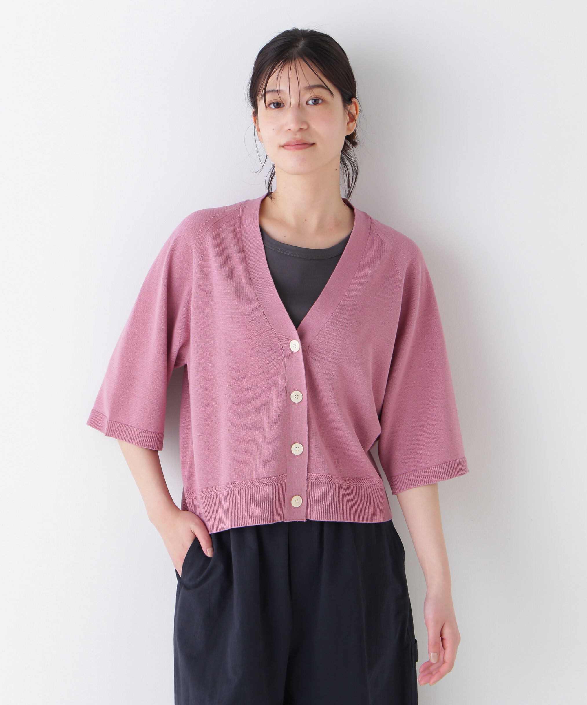  「◆ハイゲージギマラグランＶカーデ」|ニット・セーター|