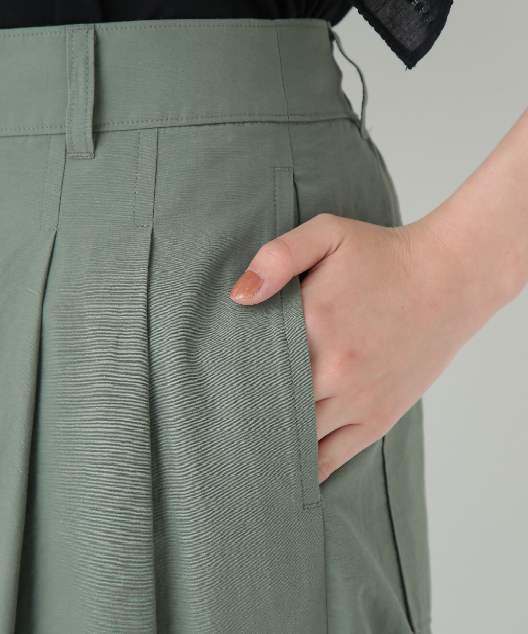  「◆綿ナイロンタッサータックワイドパンツ」|その他|