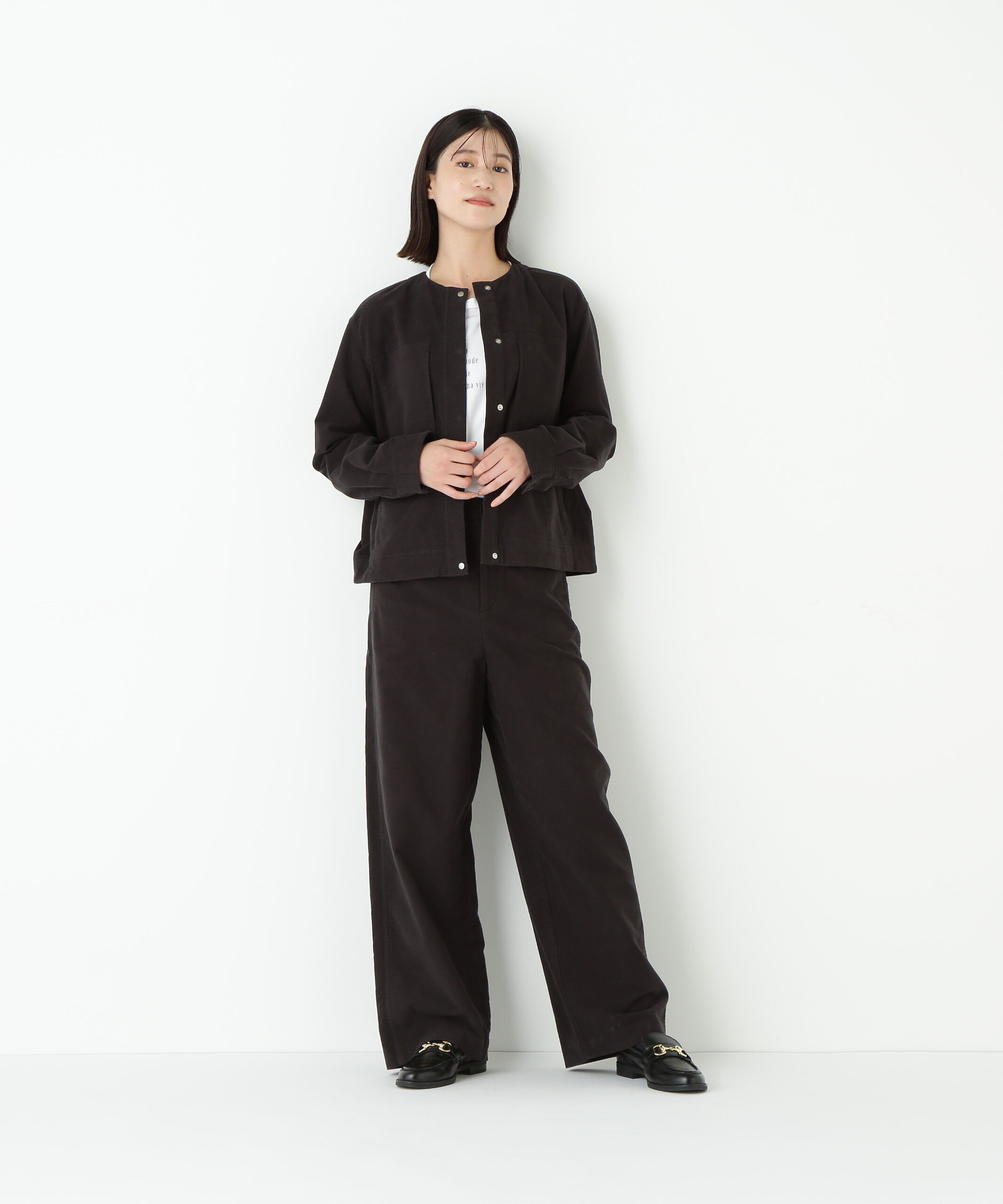  「◆ストレッチエアリードットコードセミワイドパンツ」|その他|