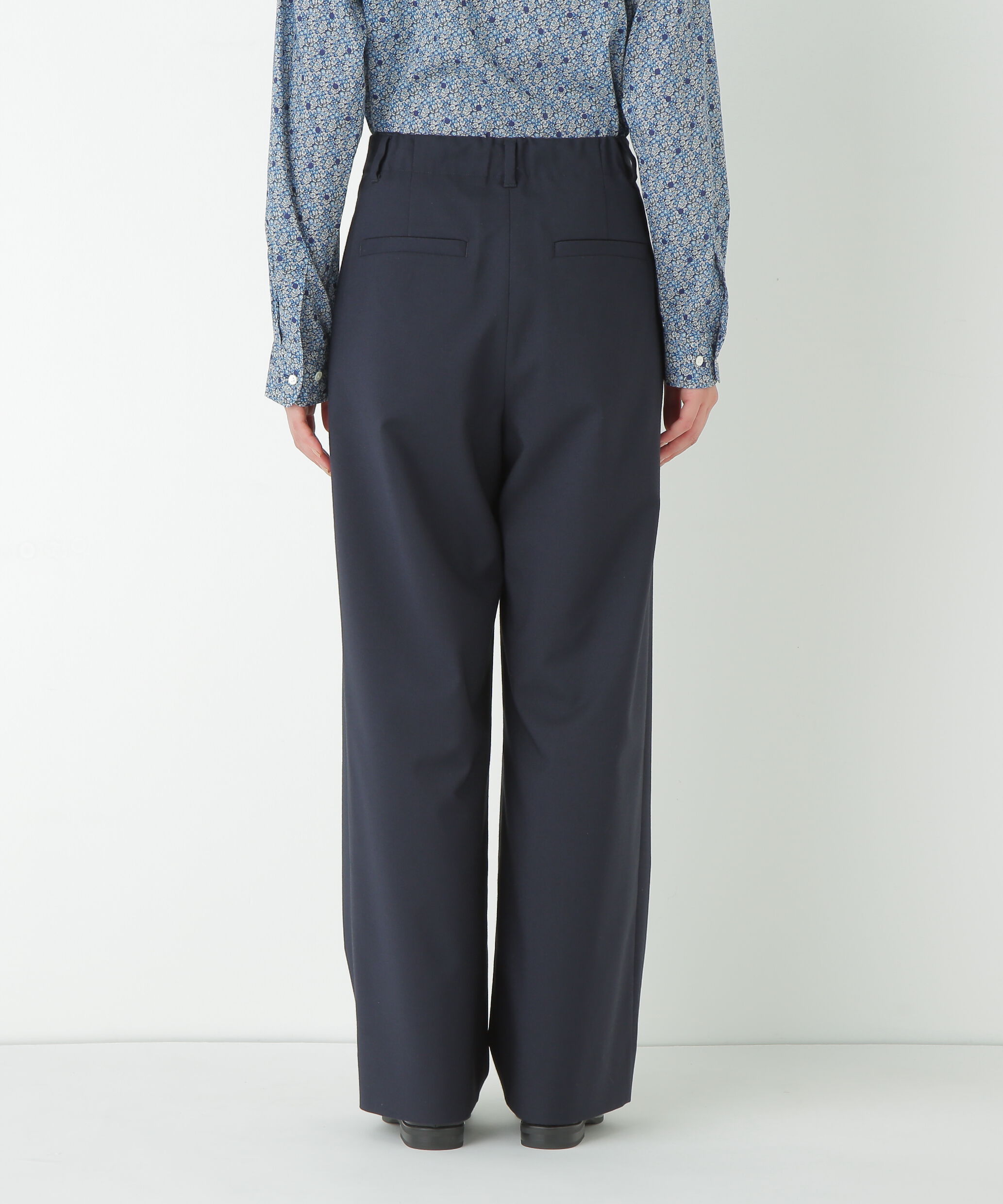  「◆強撚シャークスキンセミワイドパンツ」|その他|