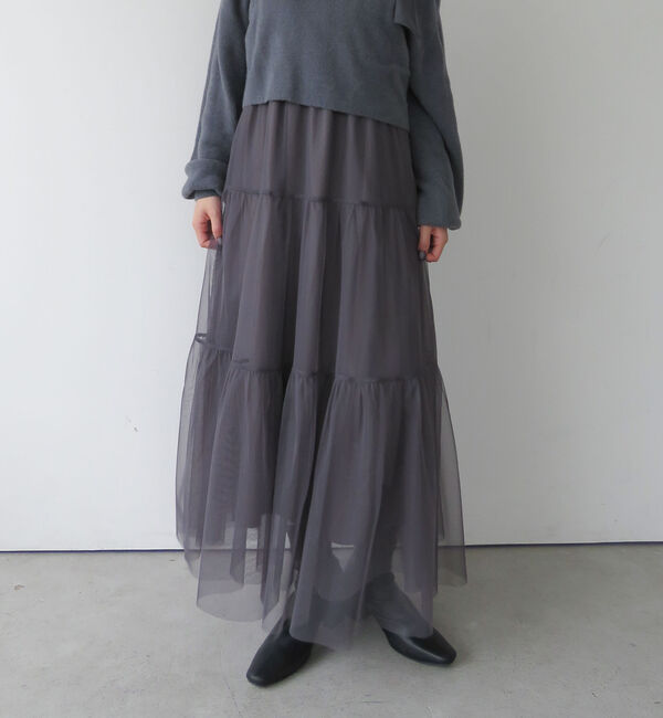 archives「肩リボンニットプルオーバー&times;チュールキャミワンピースＳＥＴ」|ワンピース|