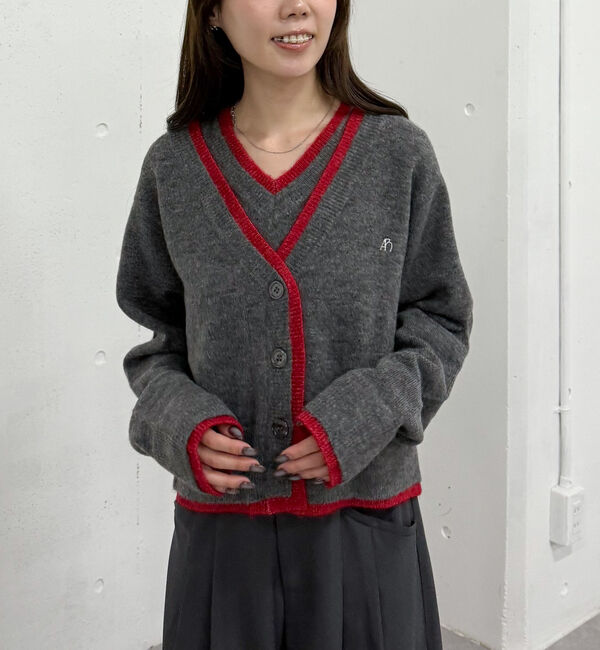 archives「レイヤードニットカーデアンサンブル」|カーディガン|