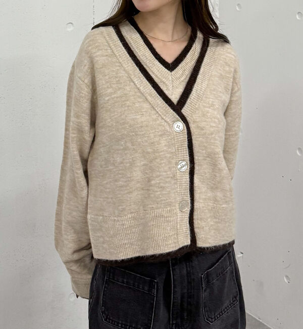 archives「レイヤードニットカーデアンサンブル」|カーディガン|