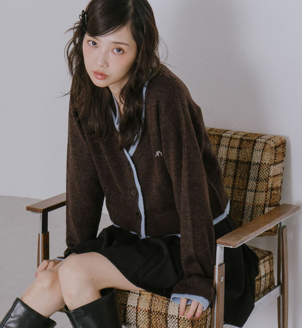 archives「レイヤードニットカーデアンサンブル」|カーディガン|