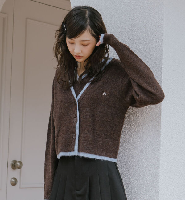 archives「レイヤードニットカーデアンサンブル」|カーディガン|