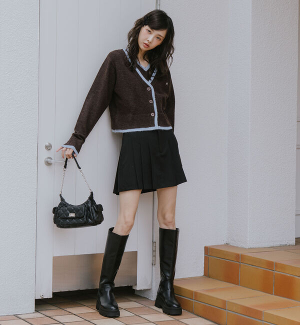 archives「レイヤードニットカーデアンサンブル」|カーディガン|