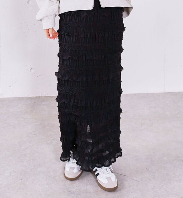 archives「シャーリングフリルタイトスカート」|スカート|