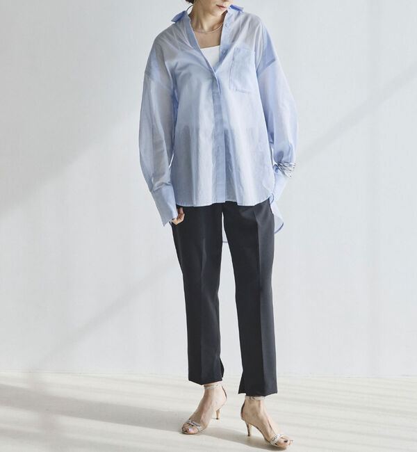 Doux archives「インスリットテーパードパンツ」|チノ|