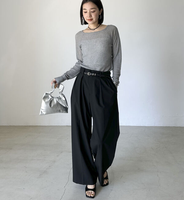 Doux archives「２タックワイドパンツ」|チノ|