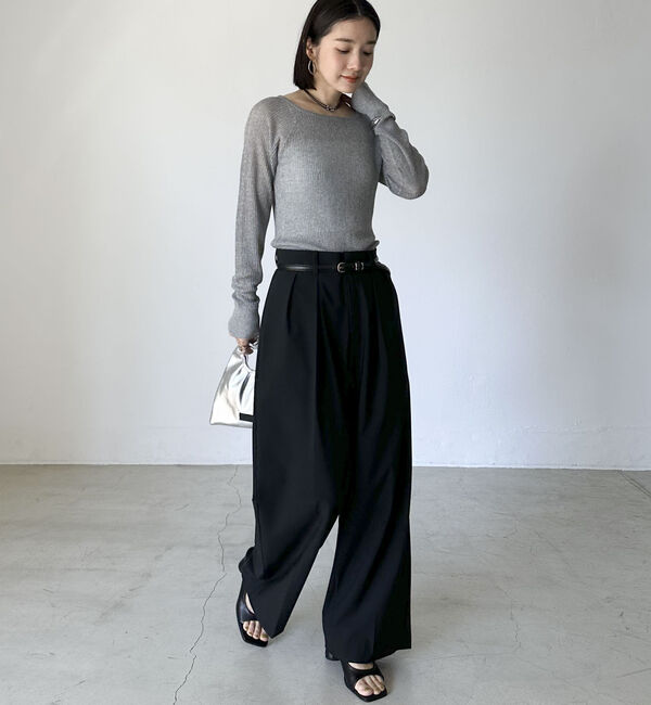 Doux archives「２タックワイドパンツ」|チノ|